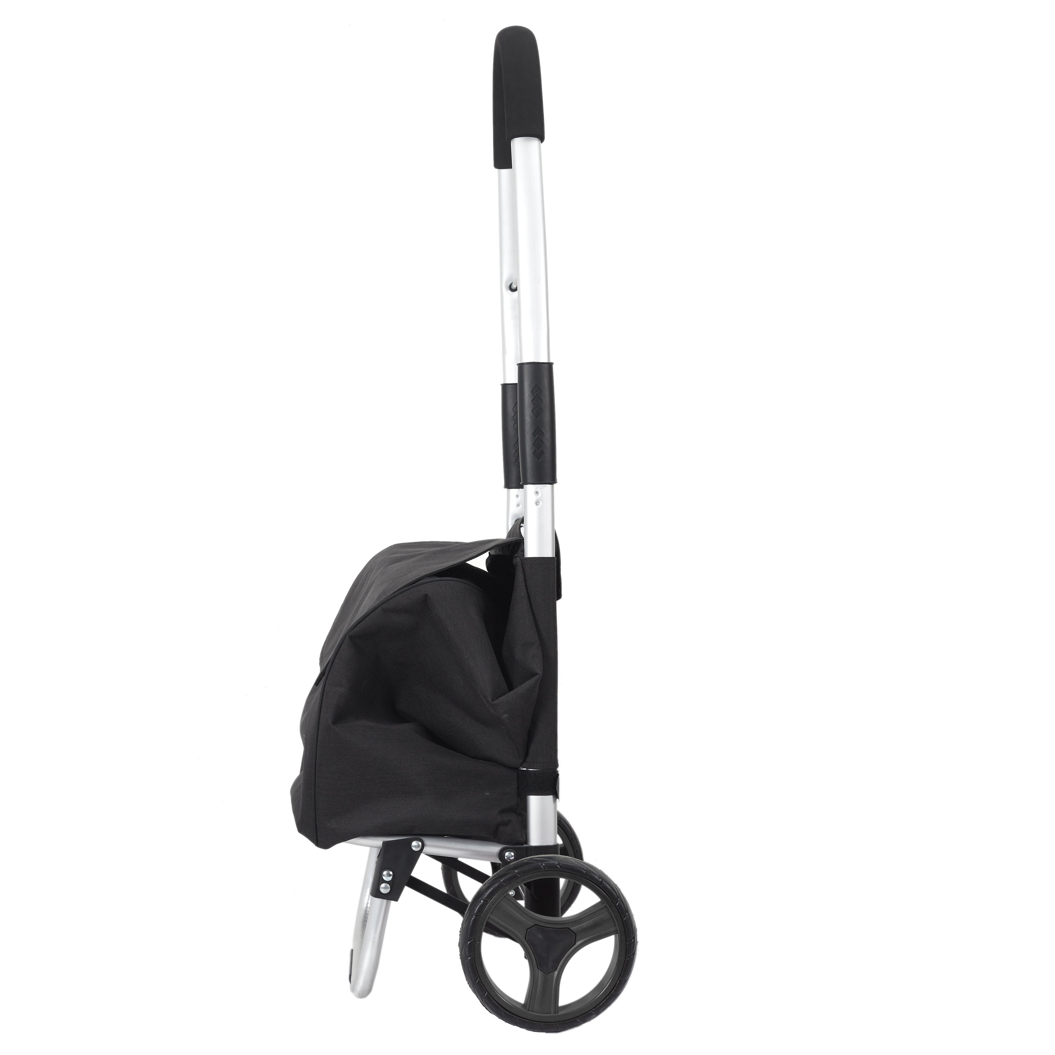 CHARIOT SHOPPING PLIABLE ALU GAIN DE PLACE 39L