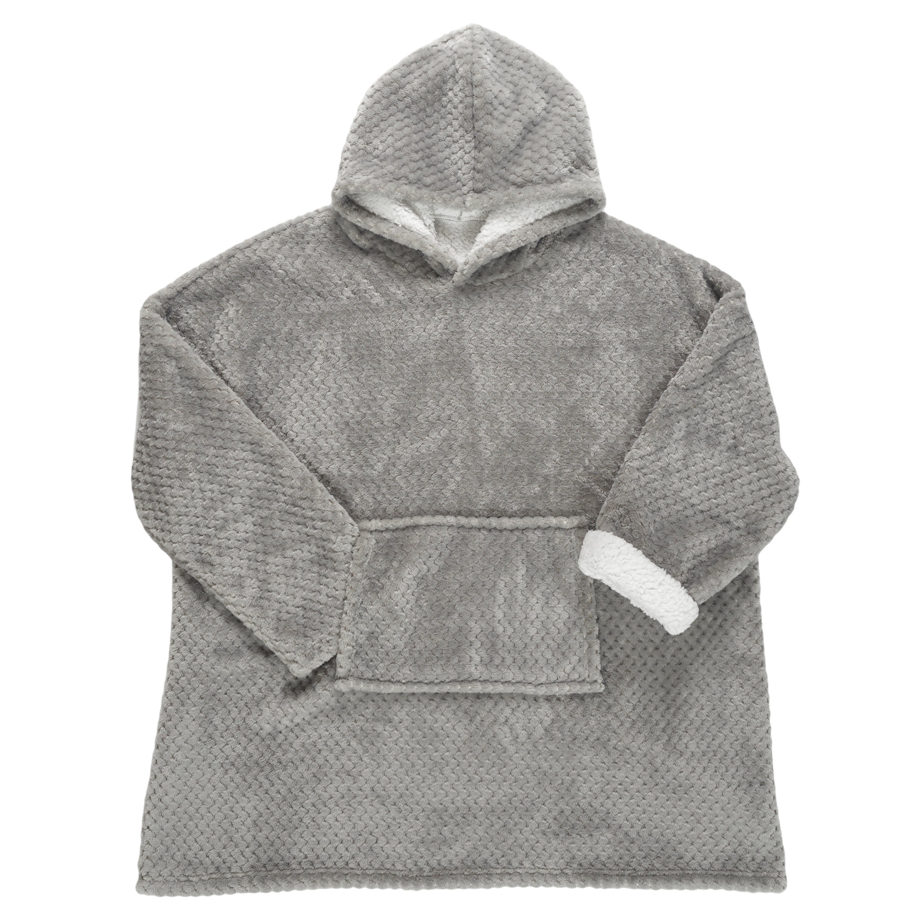 SWEAT PLAID EFFET NID D ABEILLE INT SHERPA
