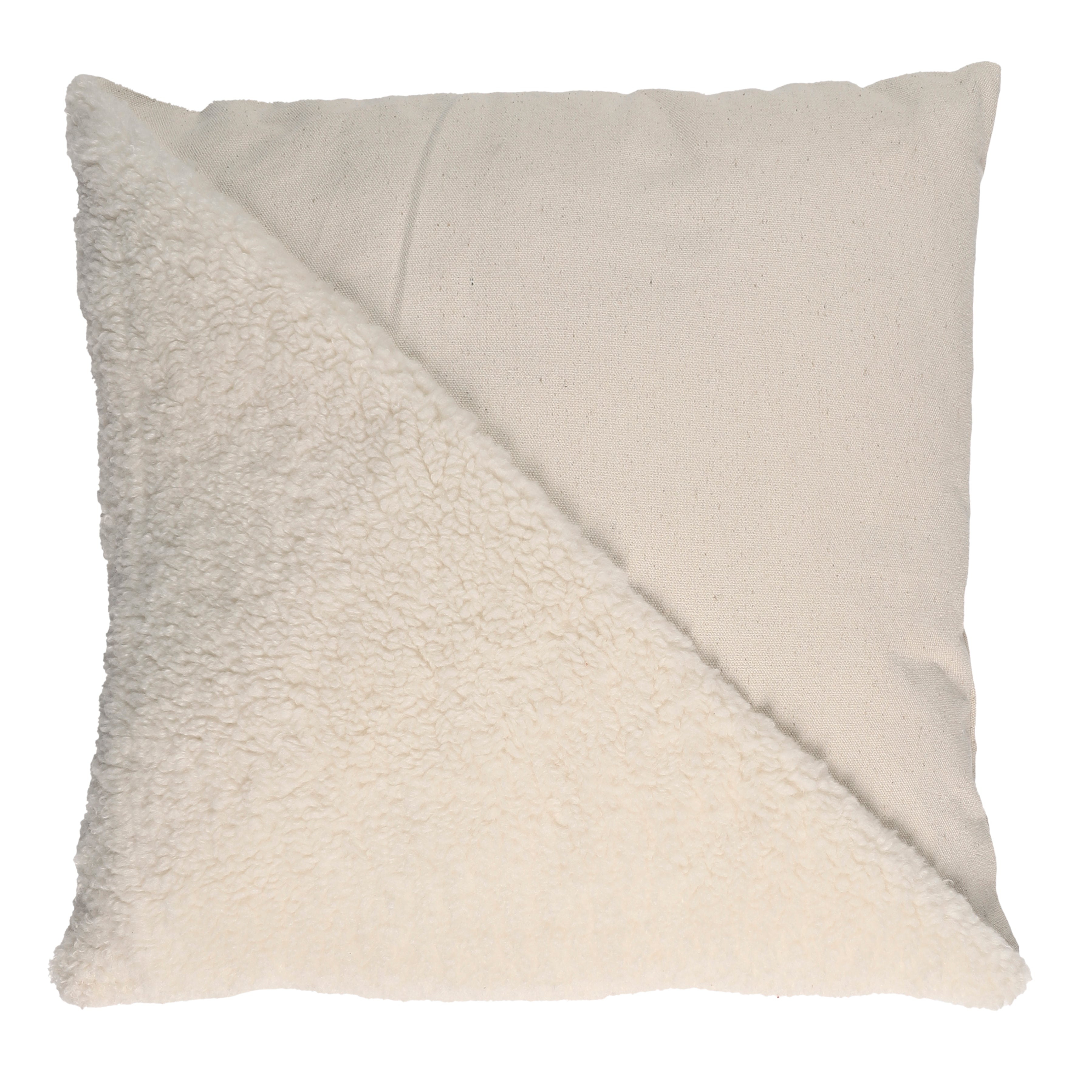 COUSSIN BEIGE BOUCLETTE 40X40CM