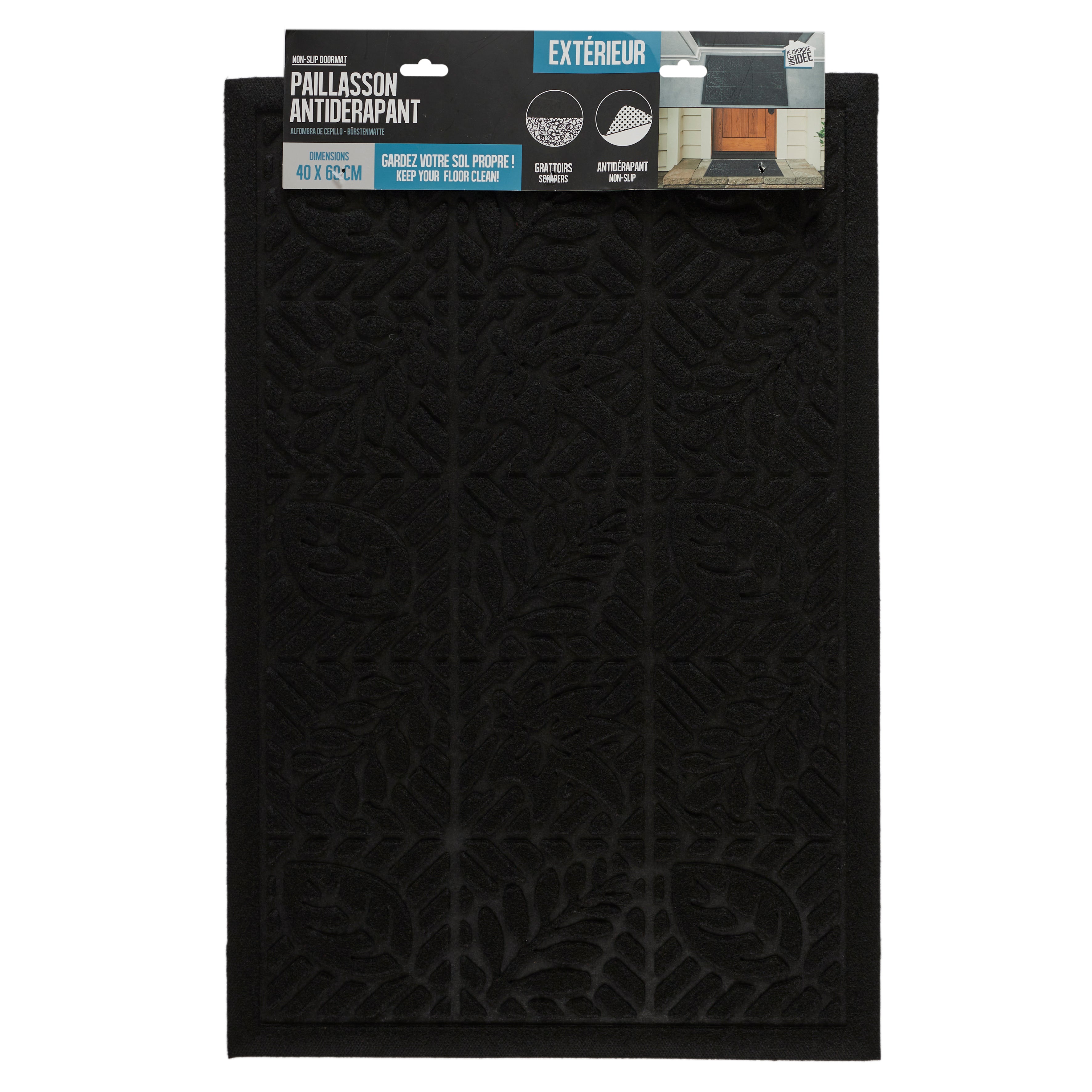 PAILLASSON EMBOSSE ANTIDERAPANT 40X60CM