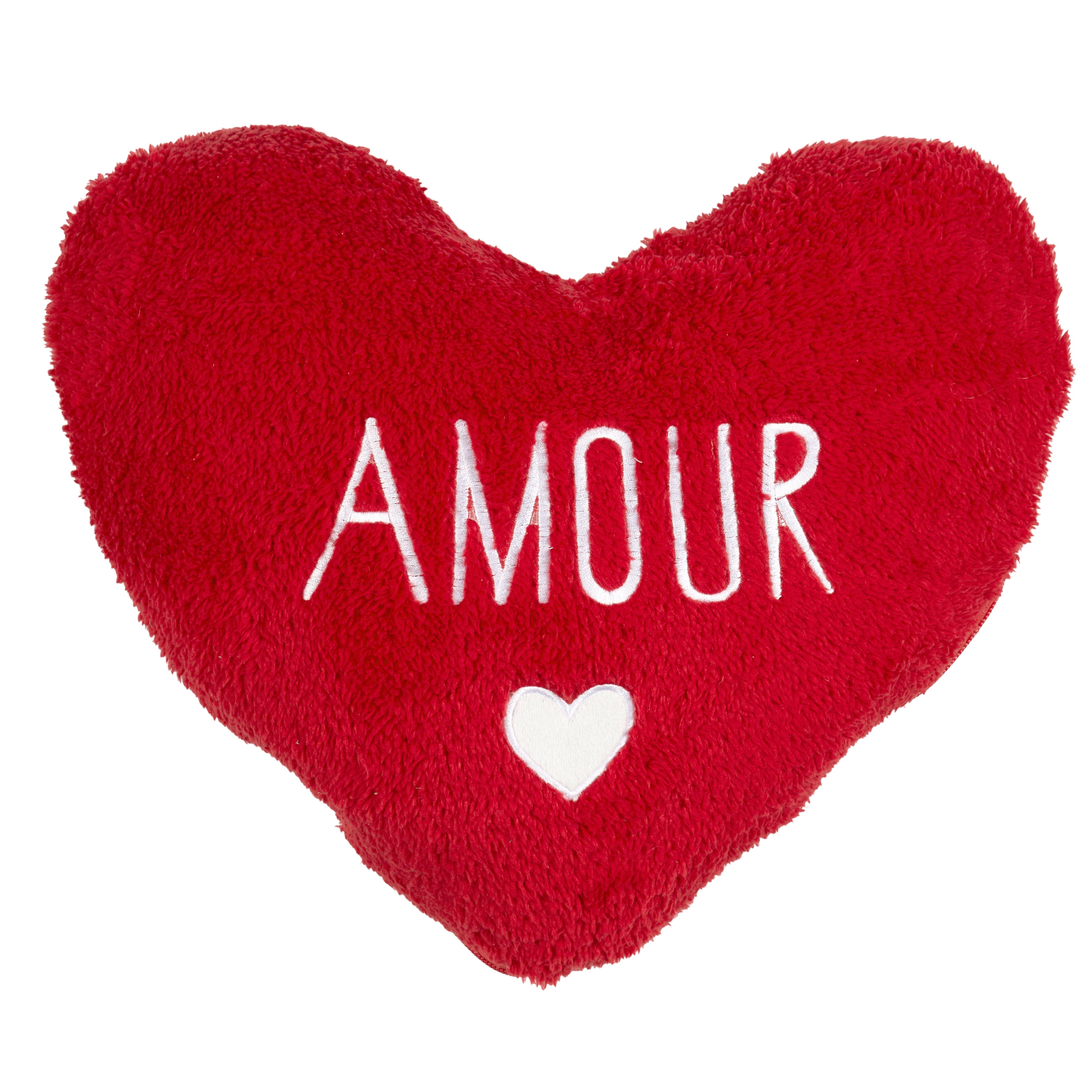 COUSSIN ET PLAID SHERPA COEUR 120X150CM