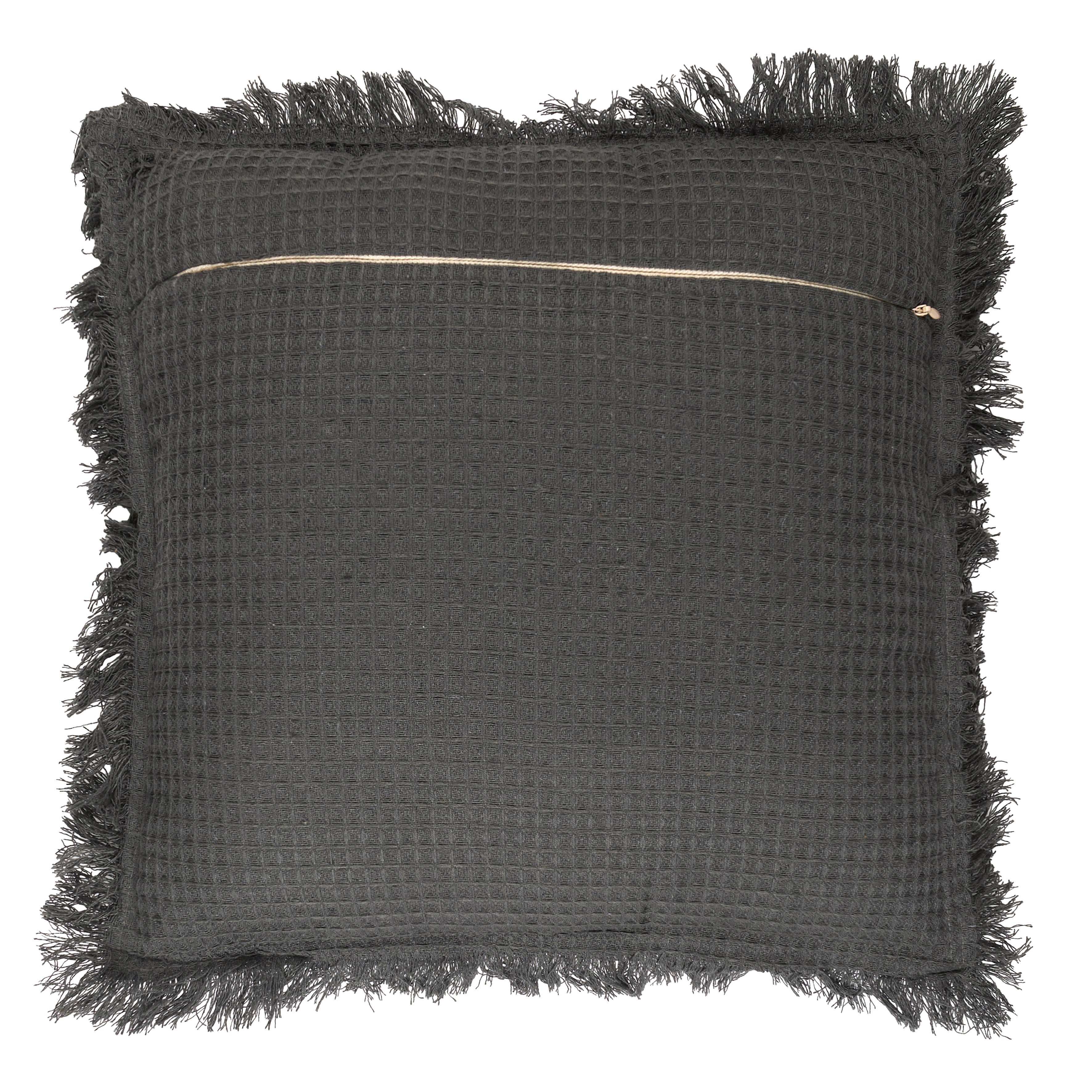 COUSSIN GAUFRE ANTHRACITE 40X40CM