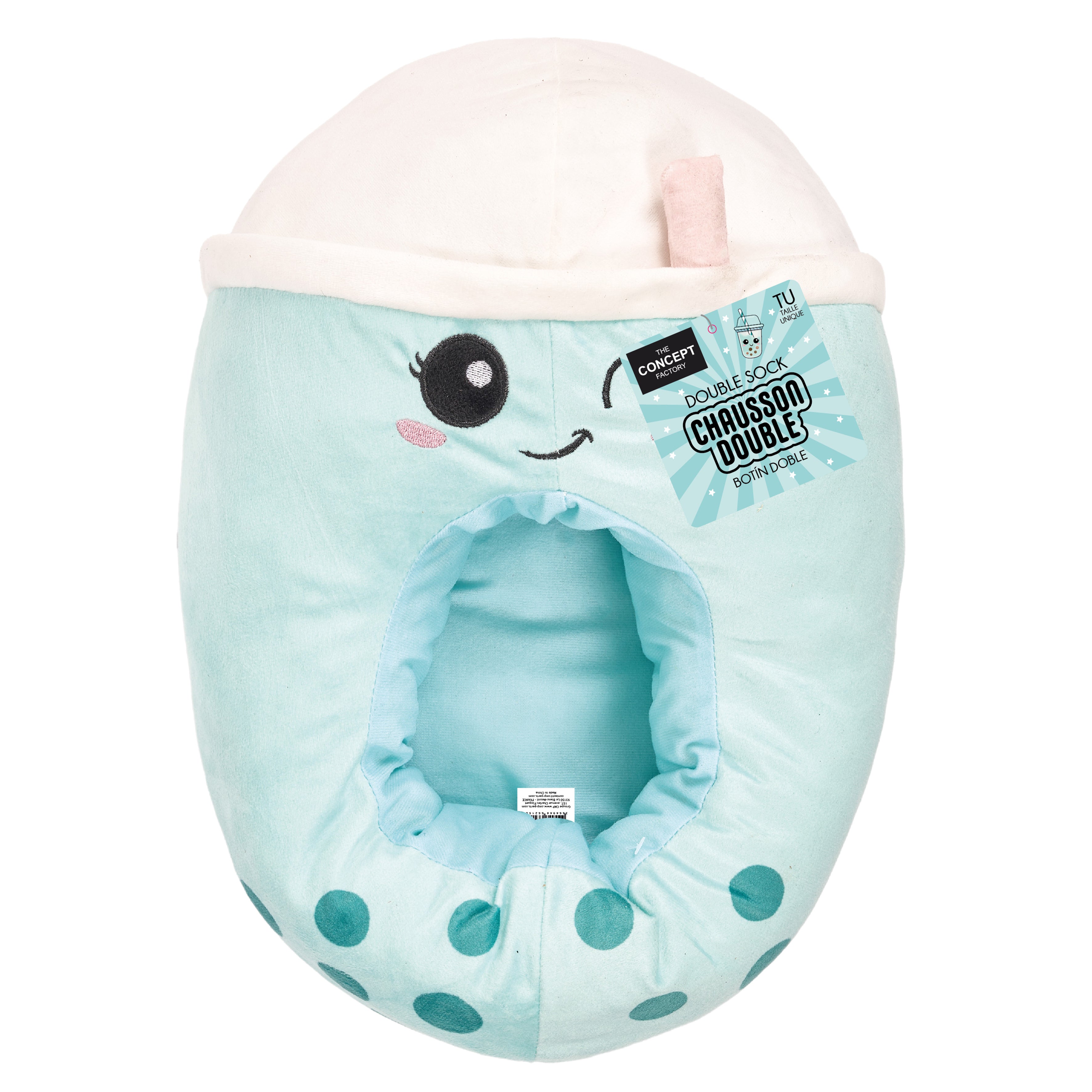CHAUSSONS DOUBLE KAWAII BLEU