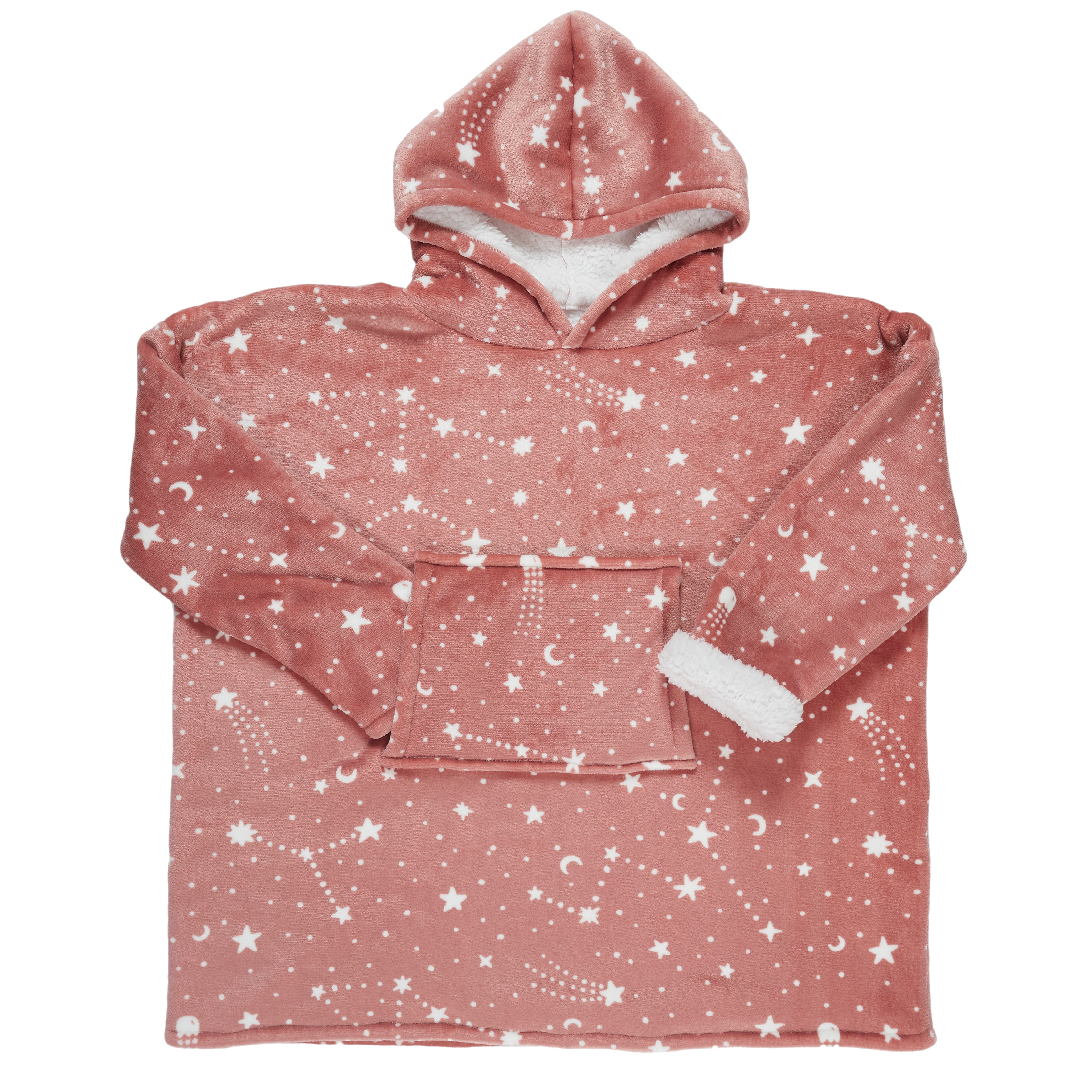 SWEAT CAPUCHE ASTRO ROSE 118X83CM