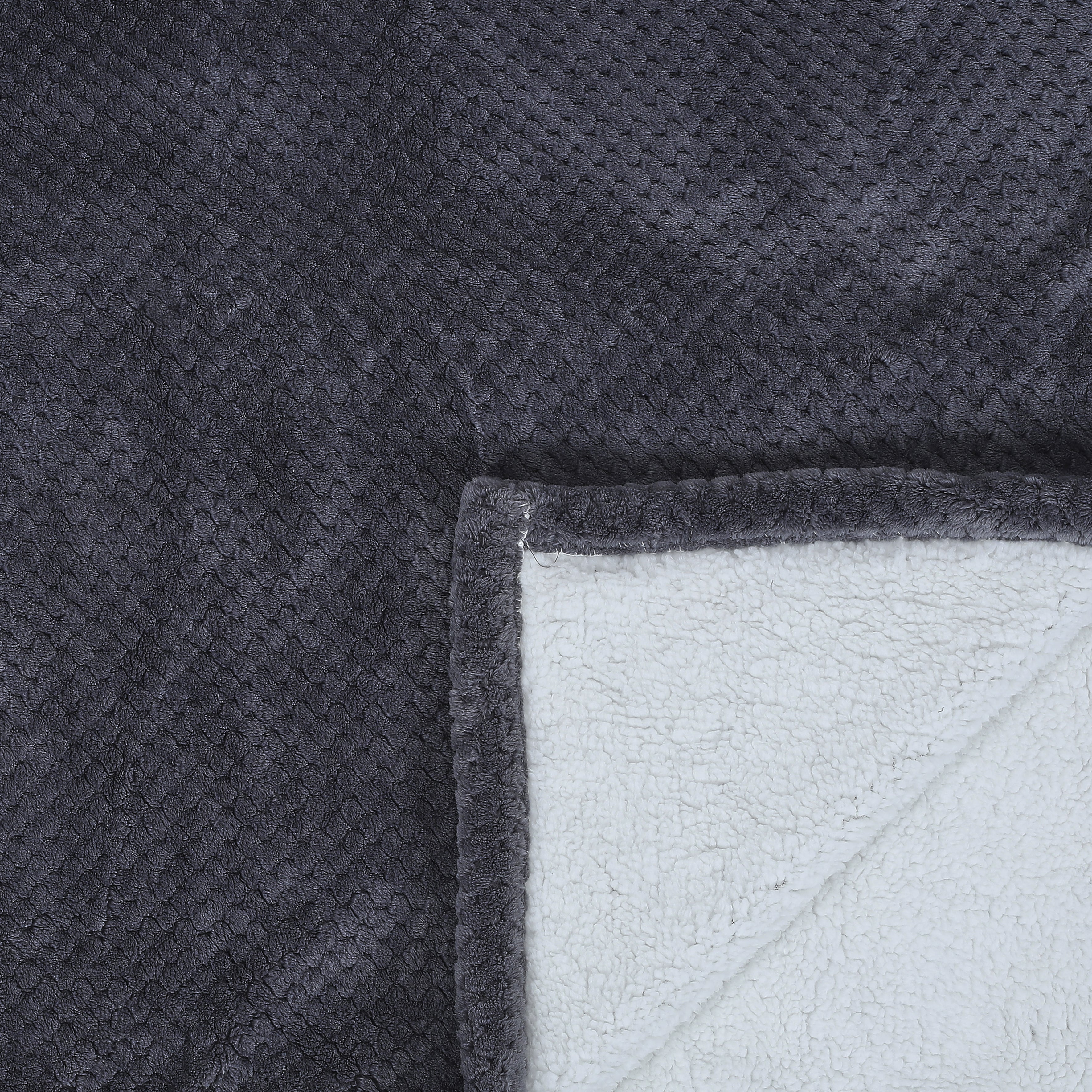 PLAID NID ABEILLE GRIS SHERPA XXL 180X220CM