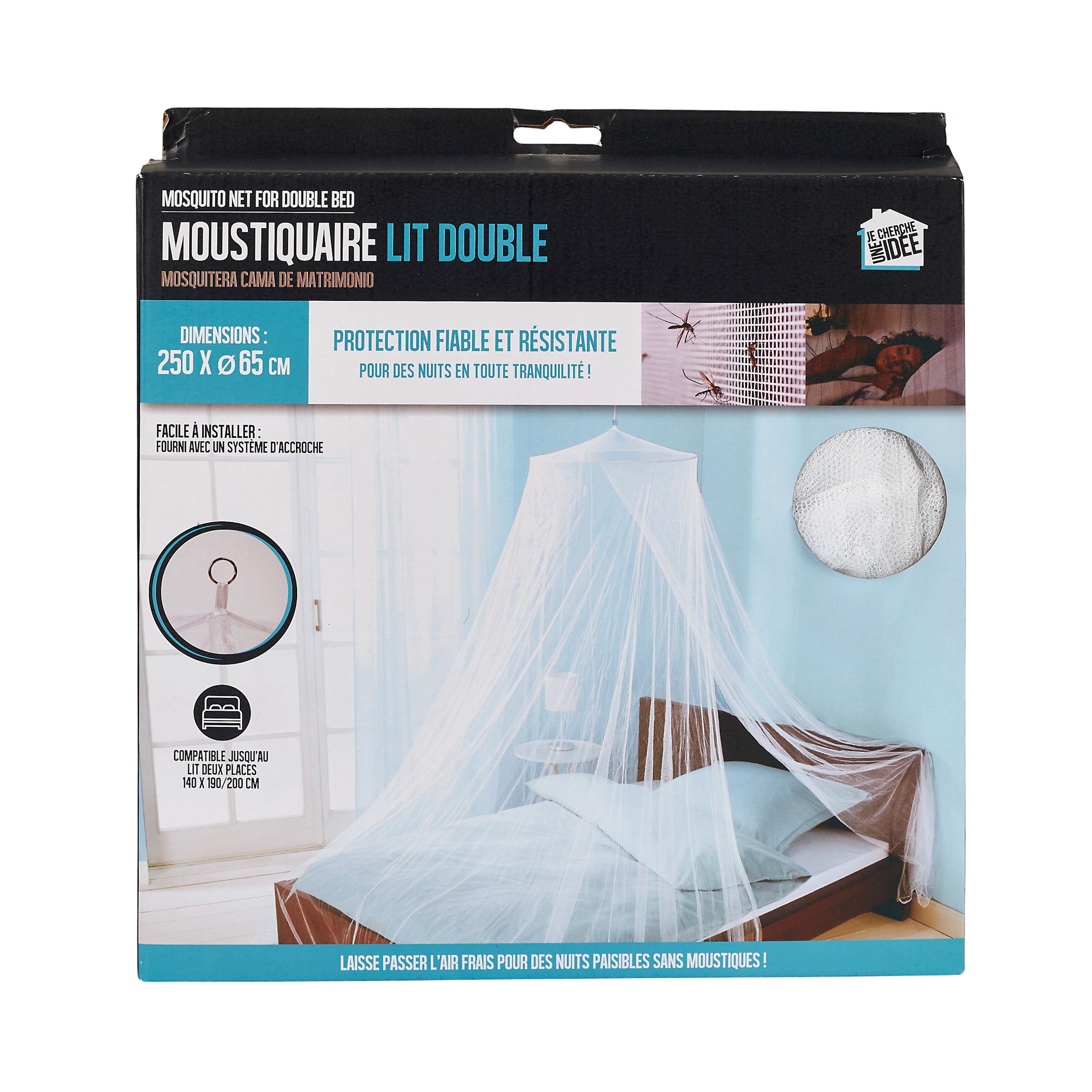 MOUSTIQUAIRE LIT DOUBLE 250X65CM