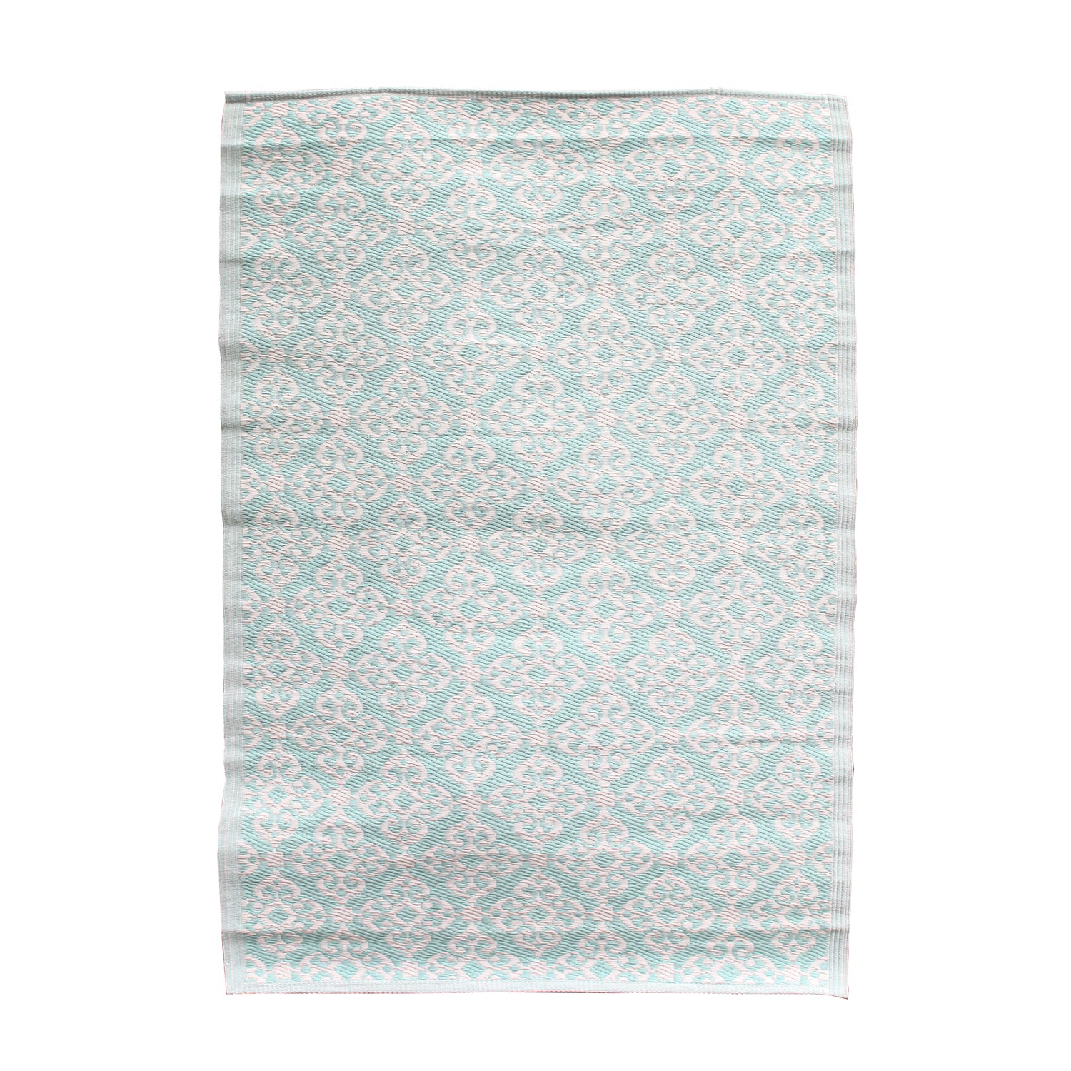 TAPIS POLYPROPYLENE TURQUOISE 120X180CM
