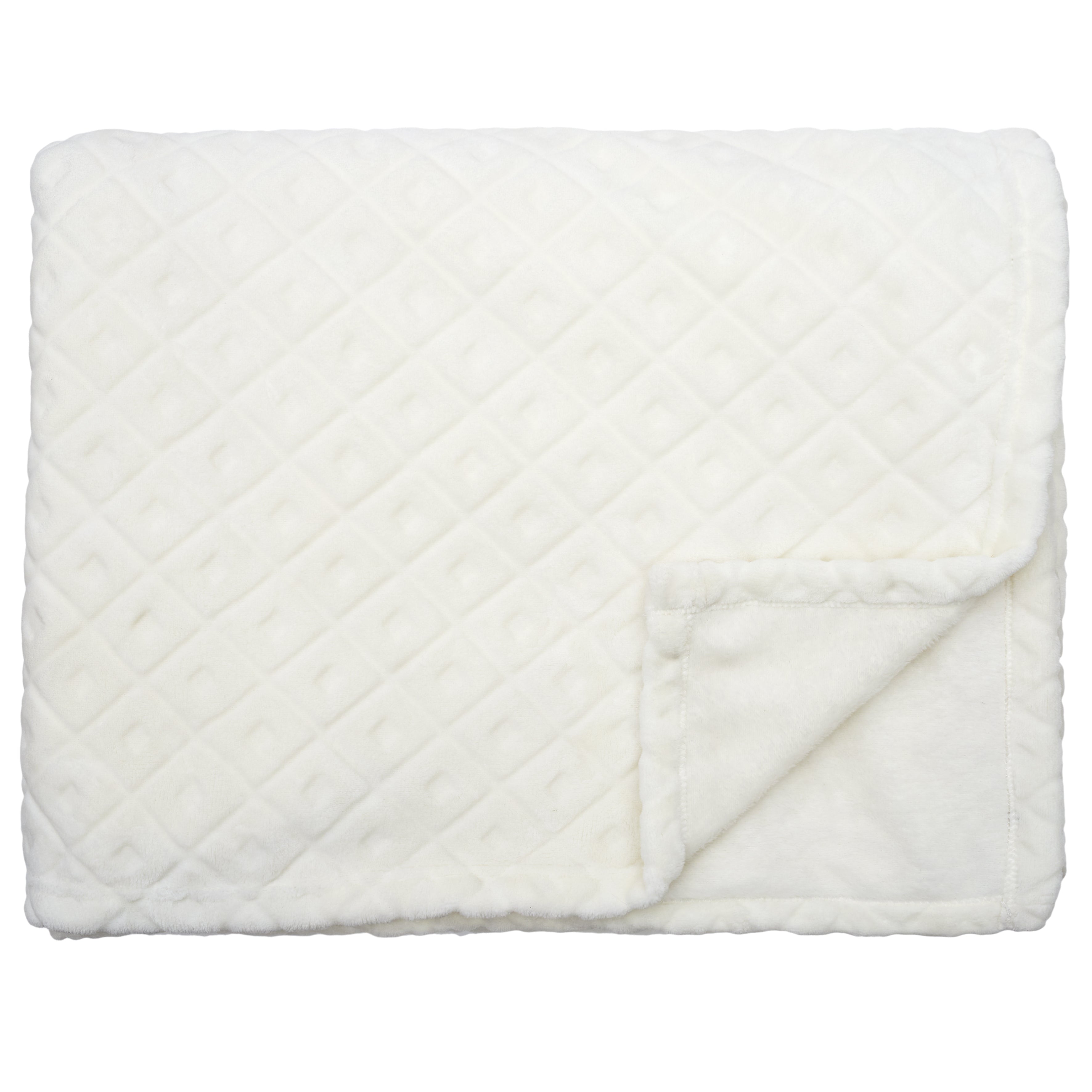 PLAID EMBOSSE BEIGE 140X200CM