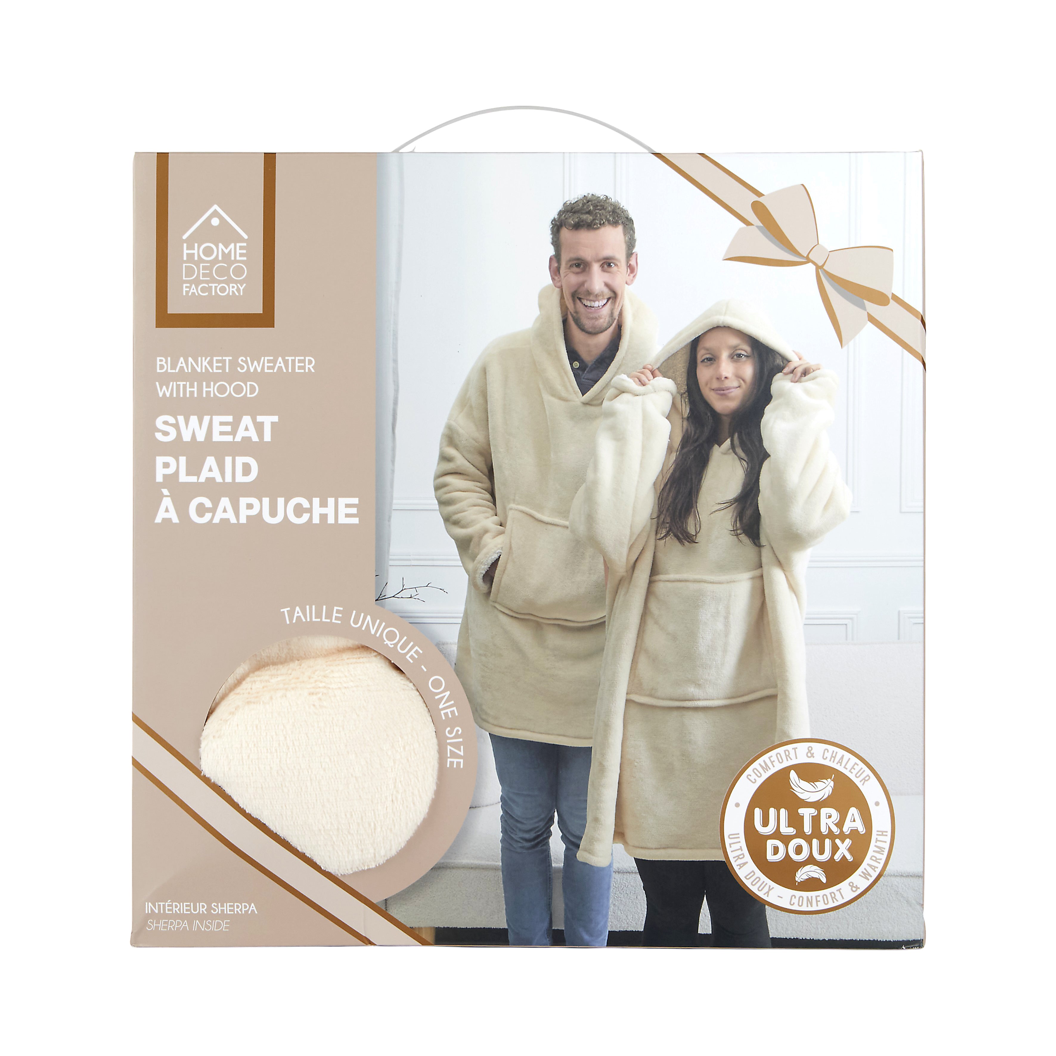 SWEAT A CAPUCHE INTERIEUR SHERPA LIN