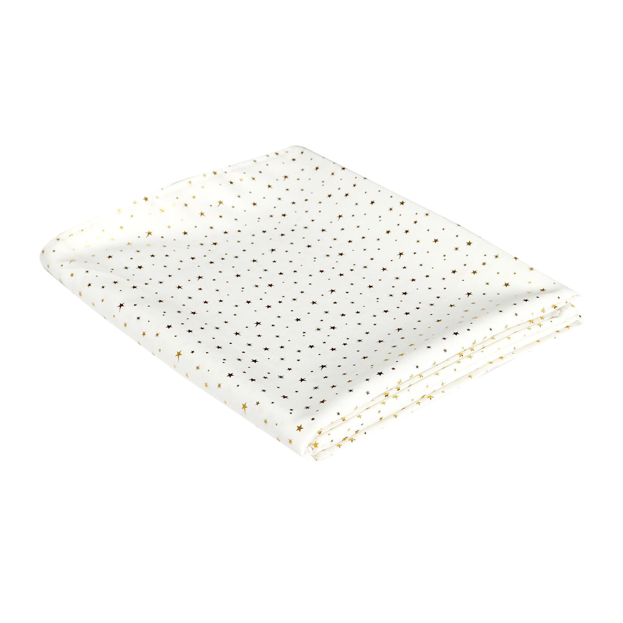 NAPPE MOTIF ETOILE DOREE 140X250CM