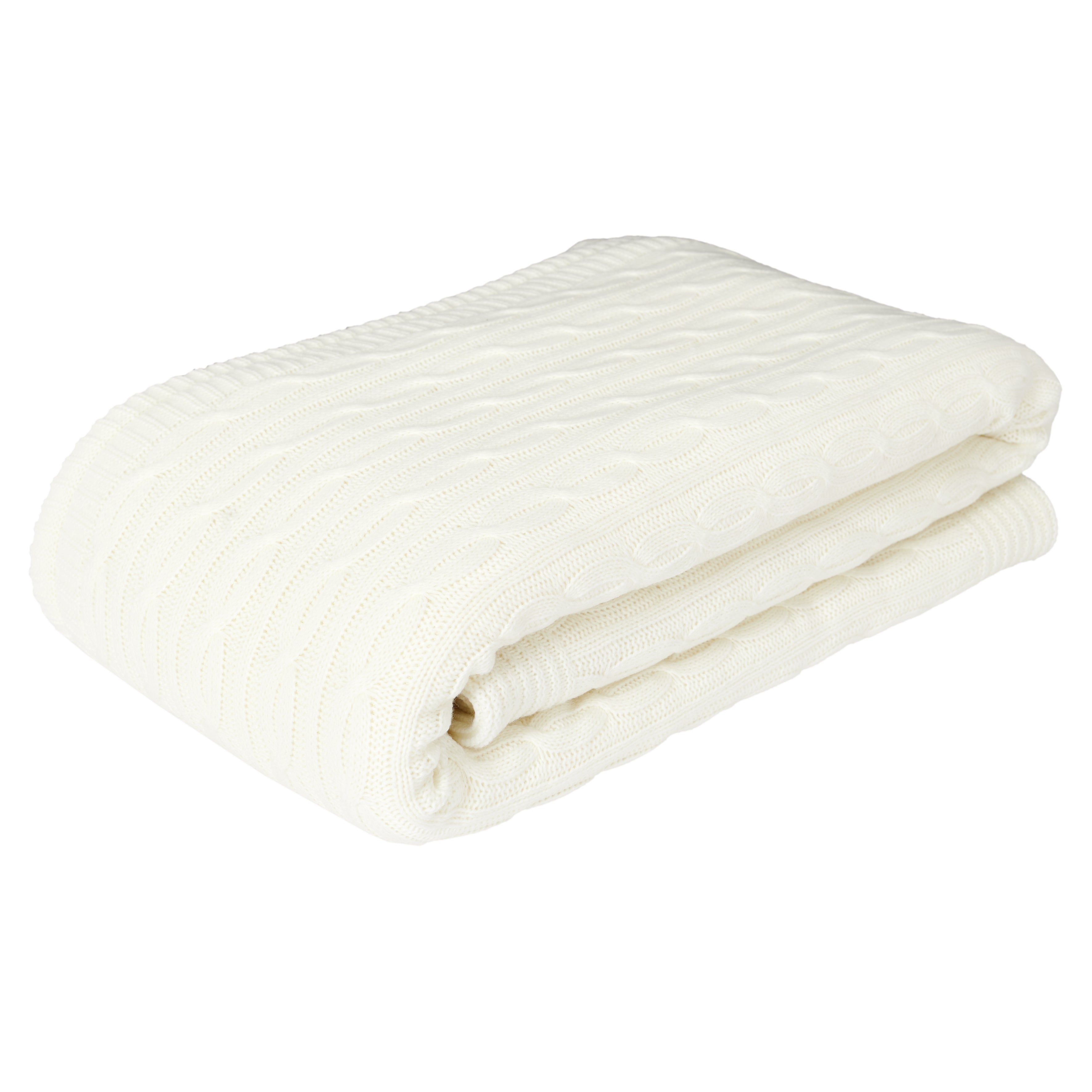 PLAID SHERPA TORSADE CREME 120X150CM