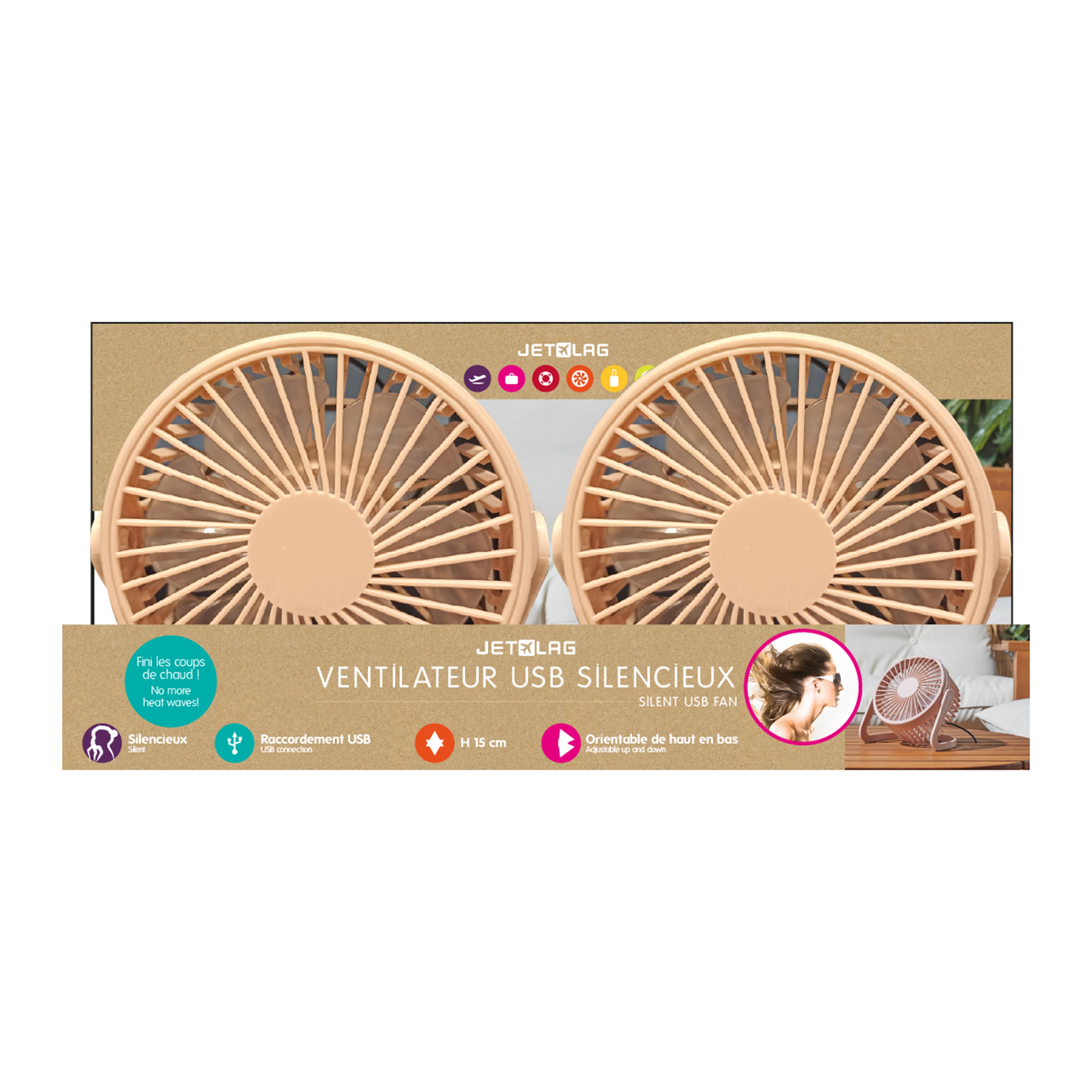 VENTILATEUR BRUMISATEUR DE POCHE RECHARGEABLE