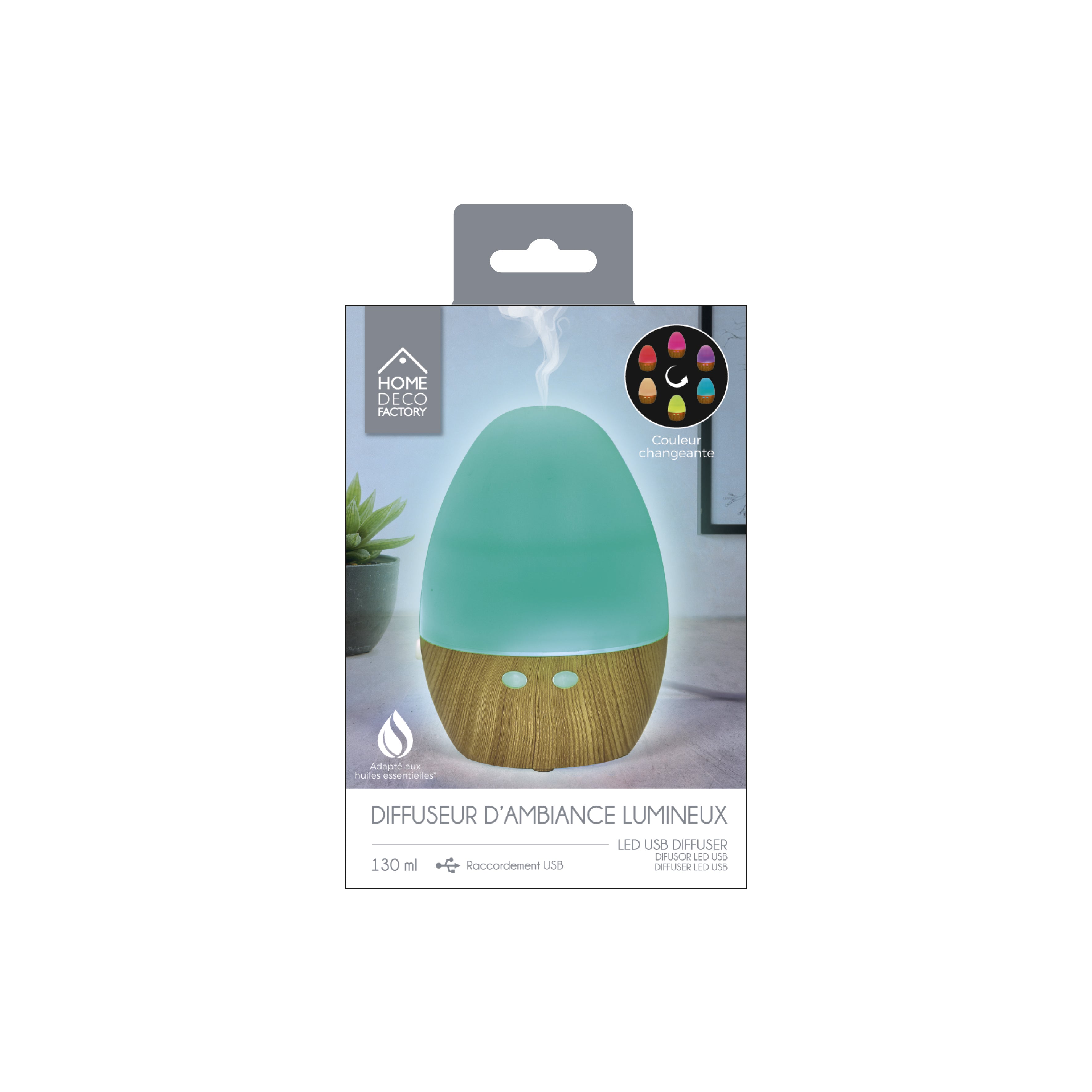 DIFFUSEUR LED USB 130ML