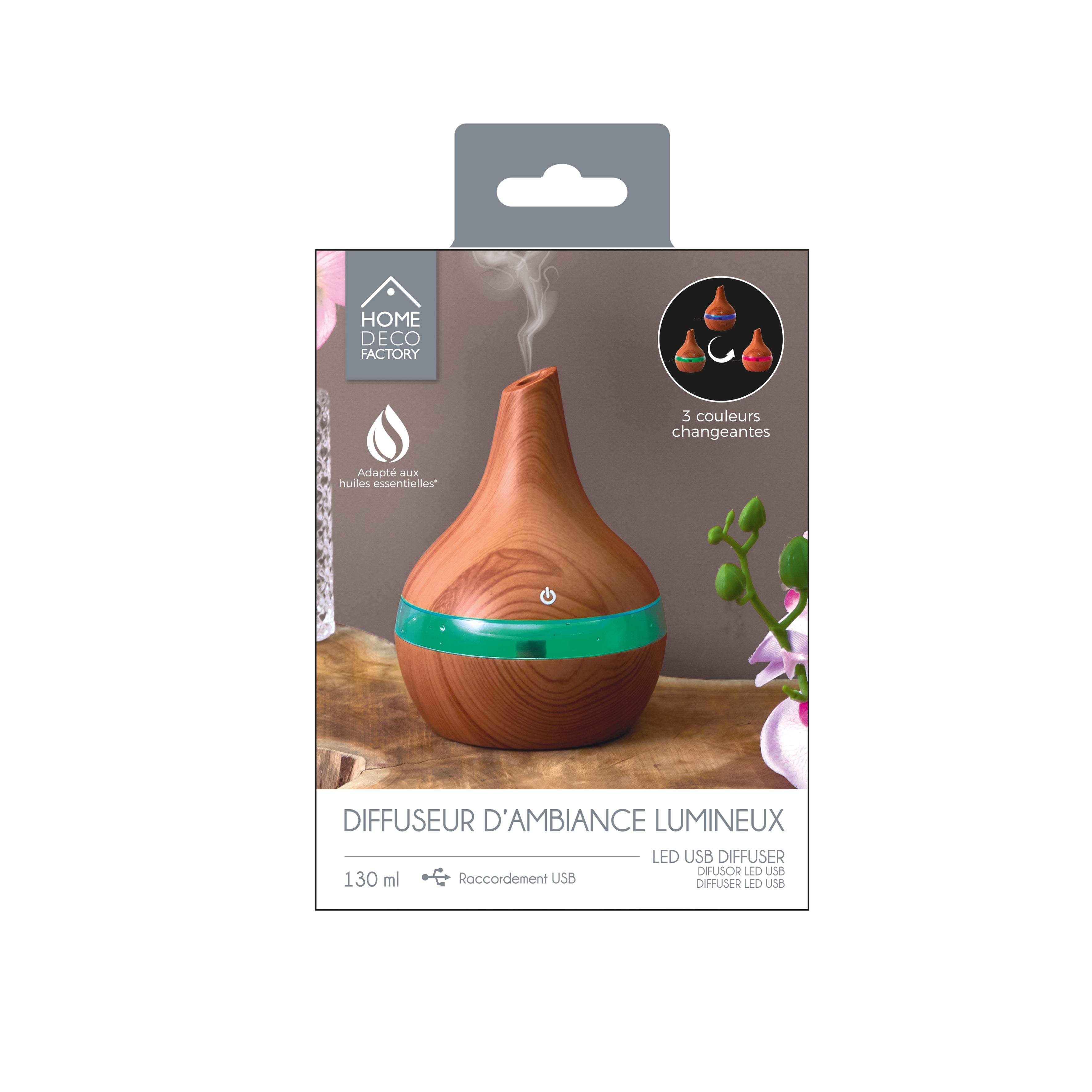 DIFFUSEUR HUILES ESSENTIELLES LED