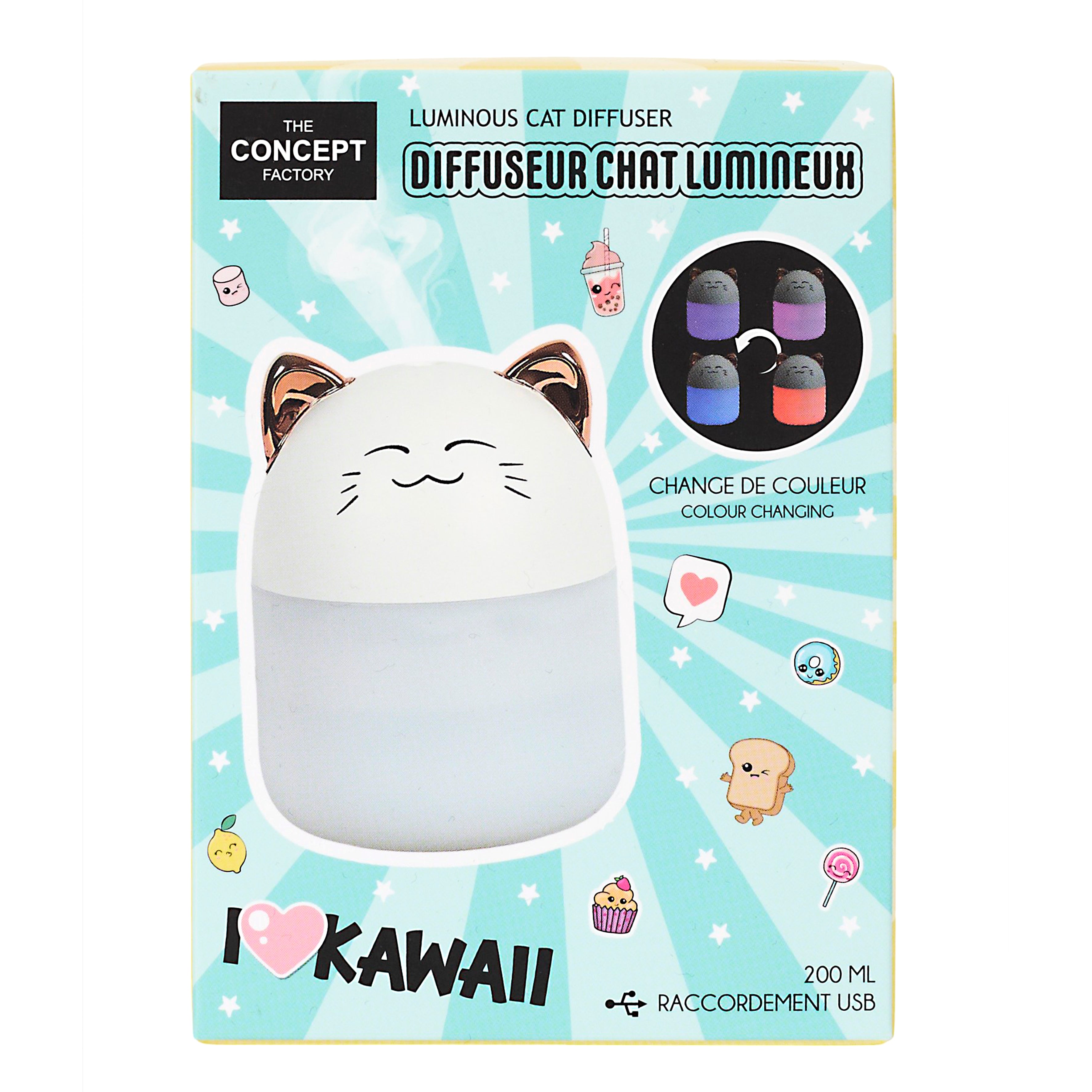 DIFFUSEUR CHAT LED KAWAII