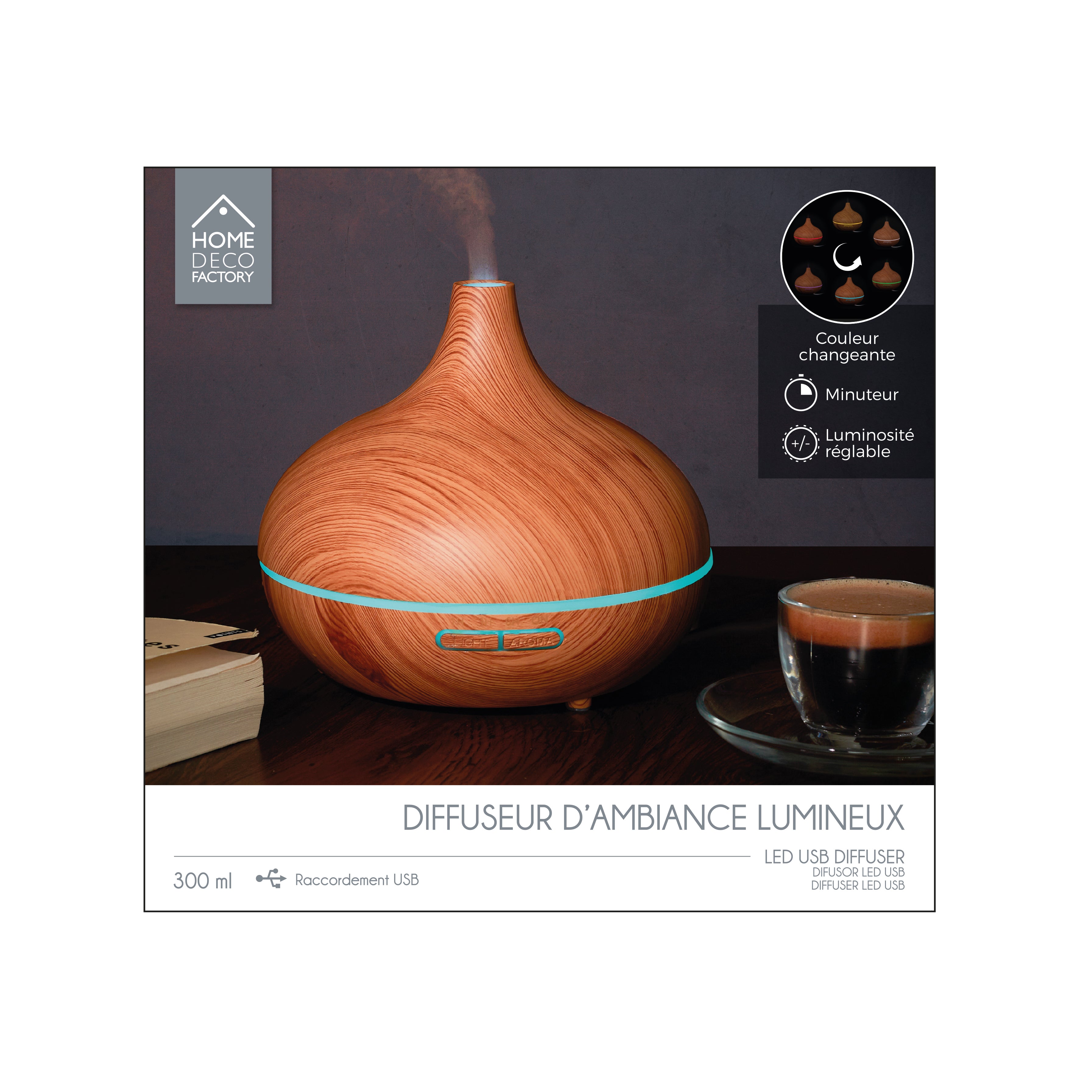 DIFFUSEUR FINITION BOIS LED