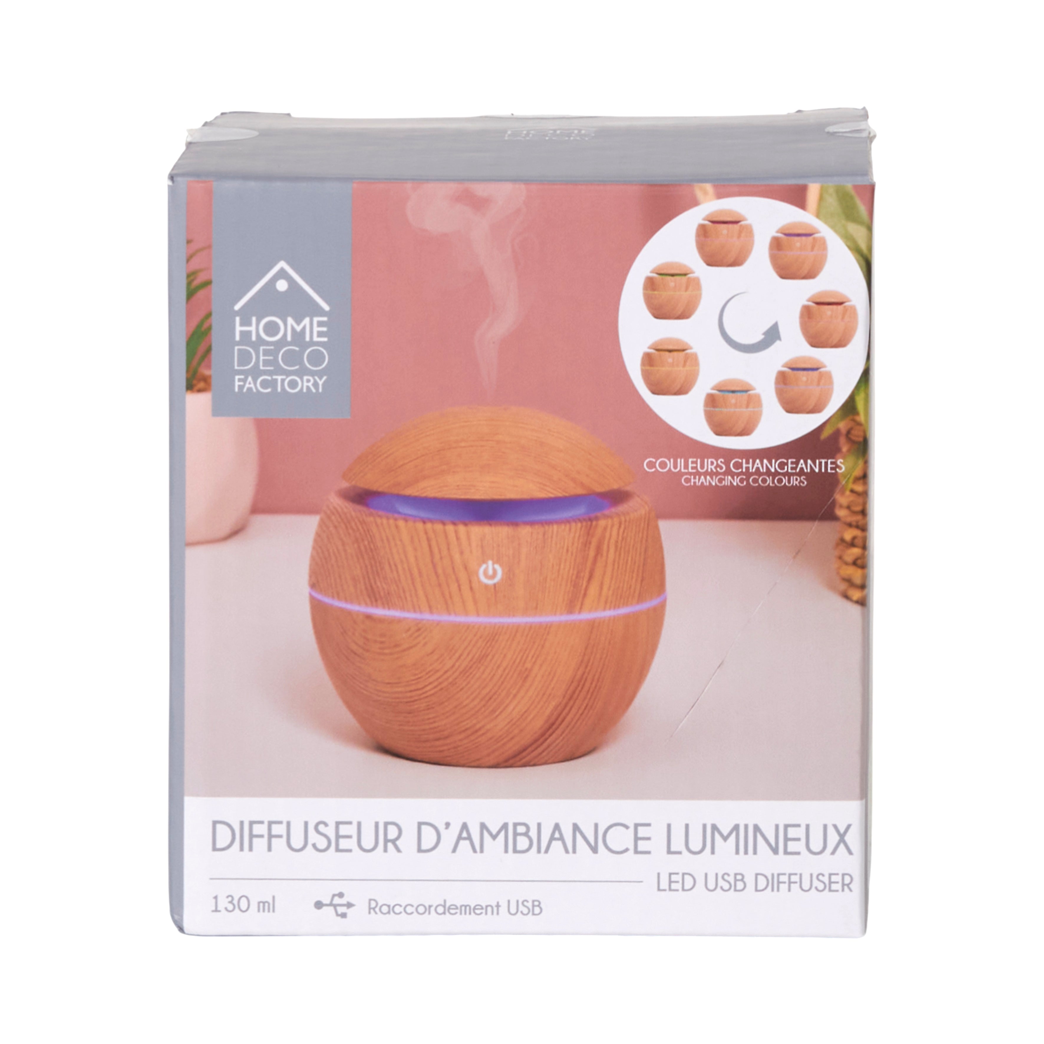 DIFFUSEUR SPHERE EFFET BOIS