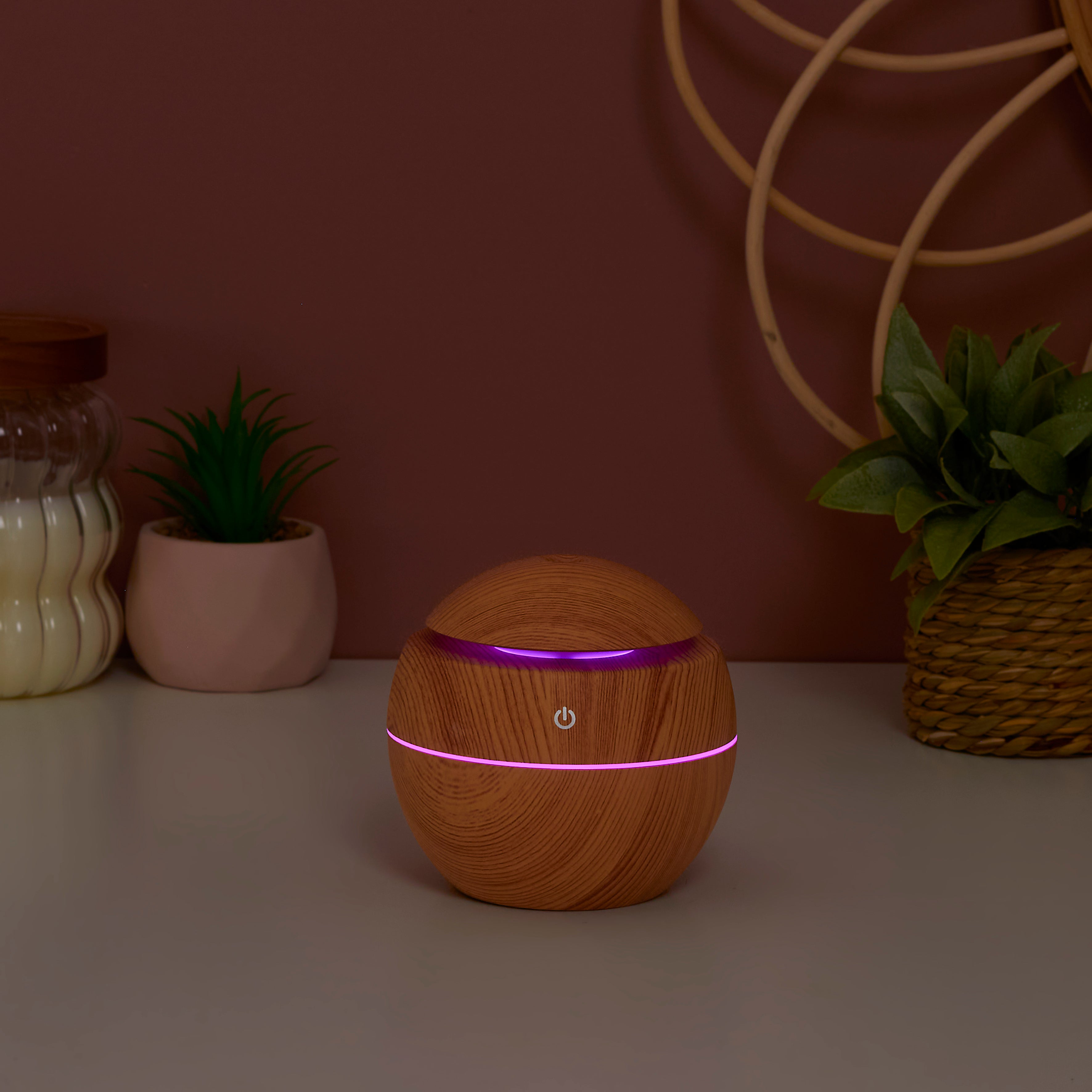 DIFFUSEUR SPHERE EFFET BOIS