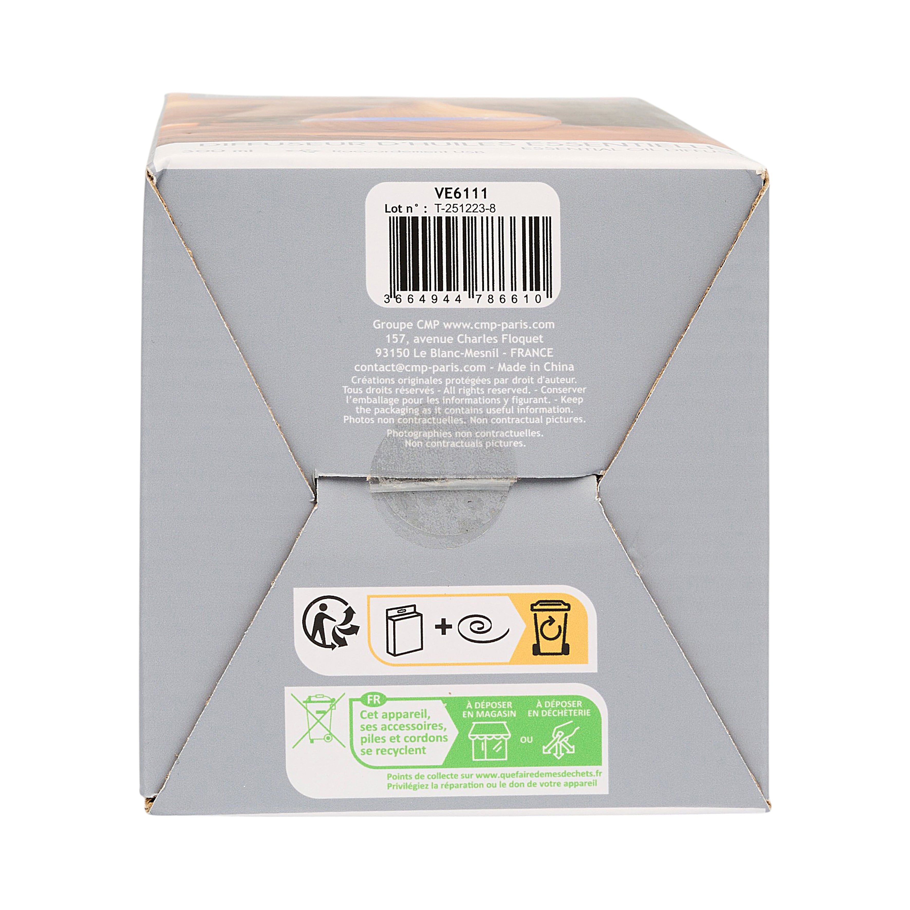 DIFFUSEUR HUILES ESSENTIELLES LED GOUTTE