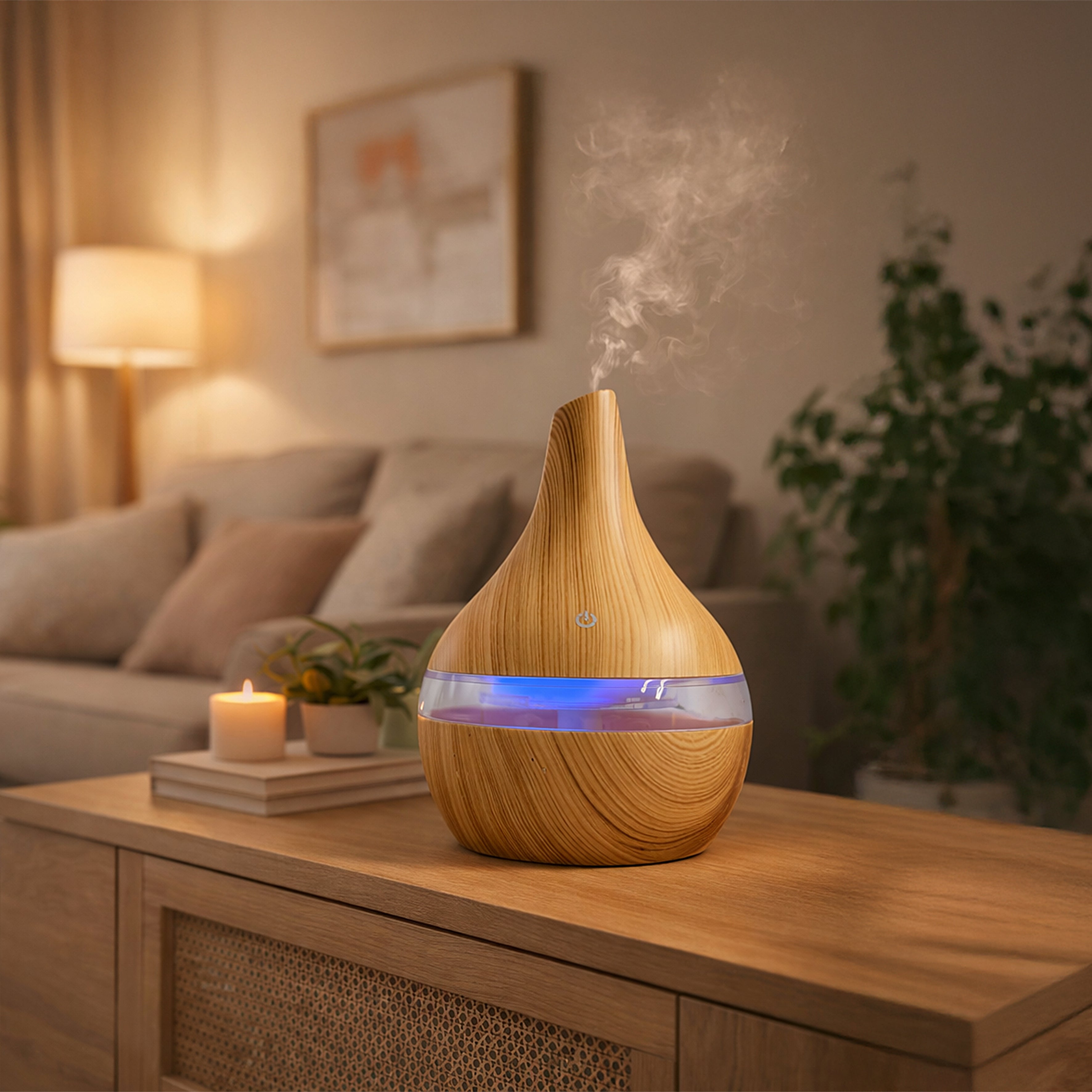 DIFFUSEUR HUILES ESSENTIELLES LED GOUTTE
