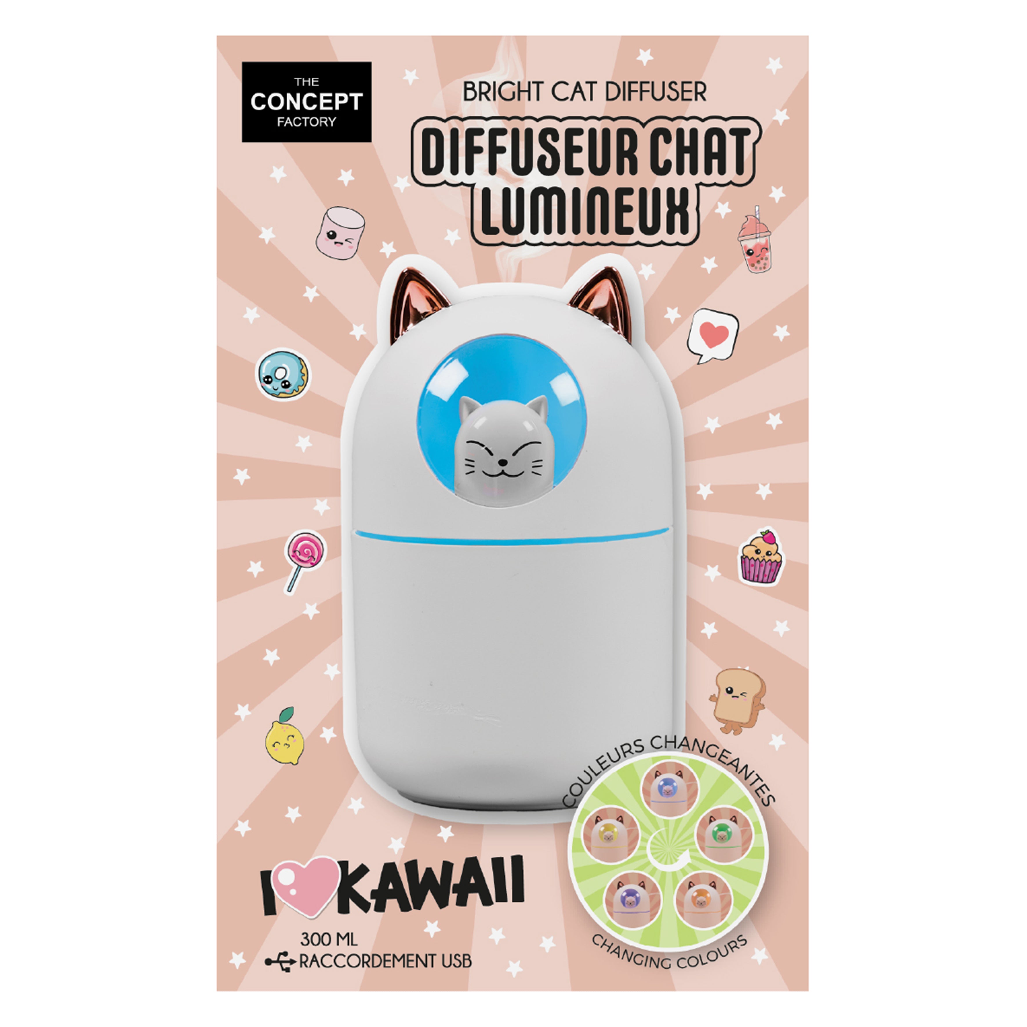 DIFFUSEUR CHAT H14CM KAWAII