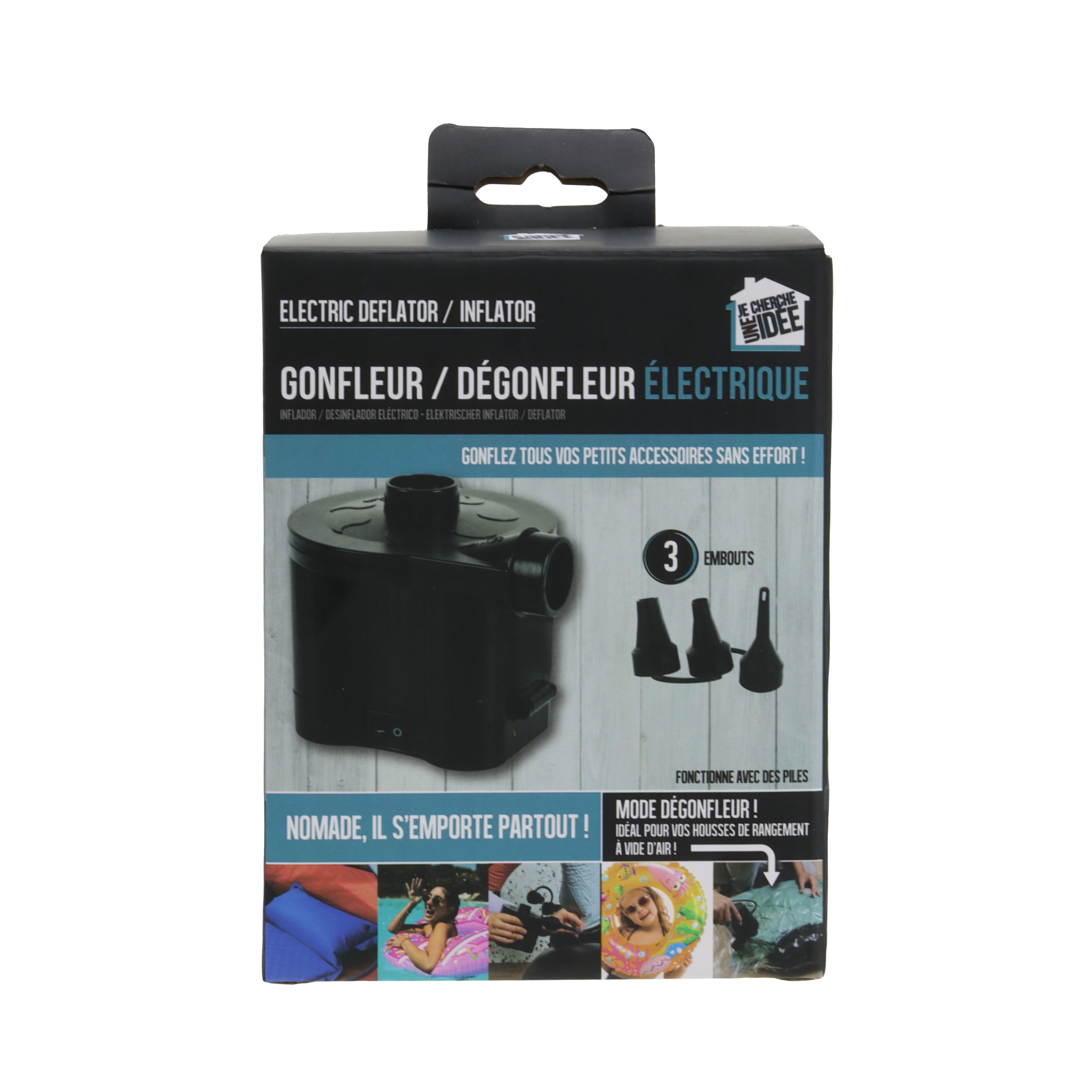 GONFLEUR DEGONFLEUR ELECTRIQUE MULTI EMBOUT