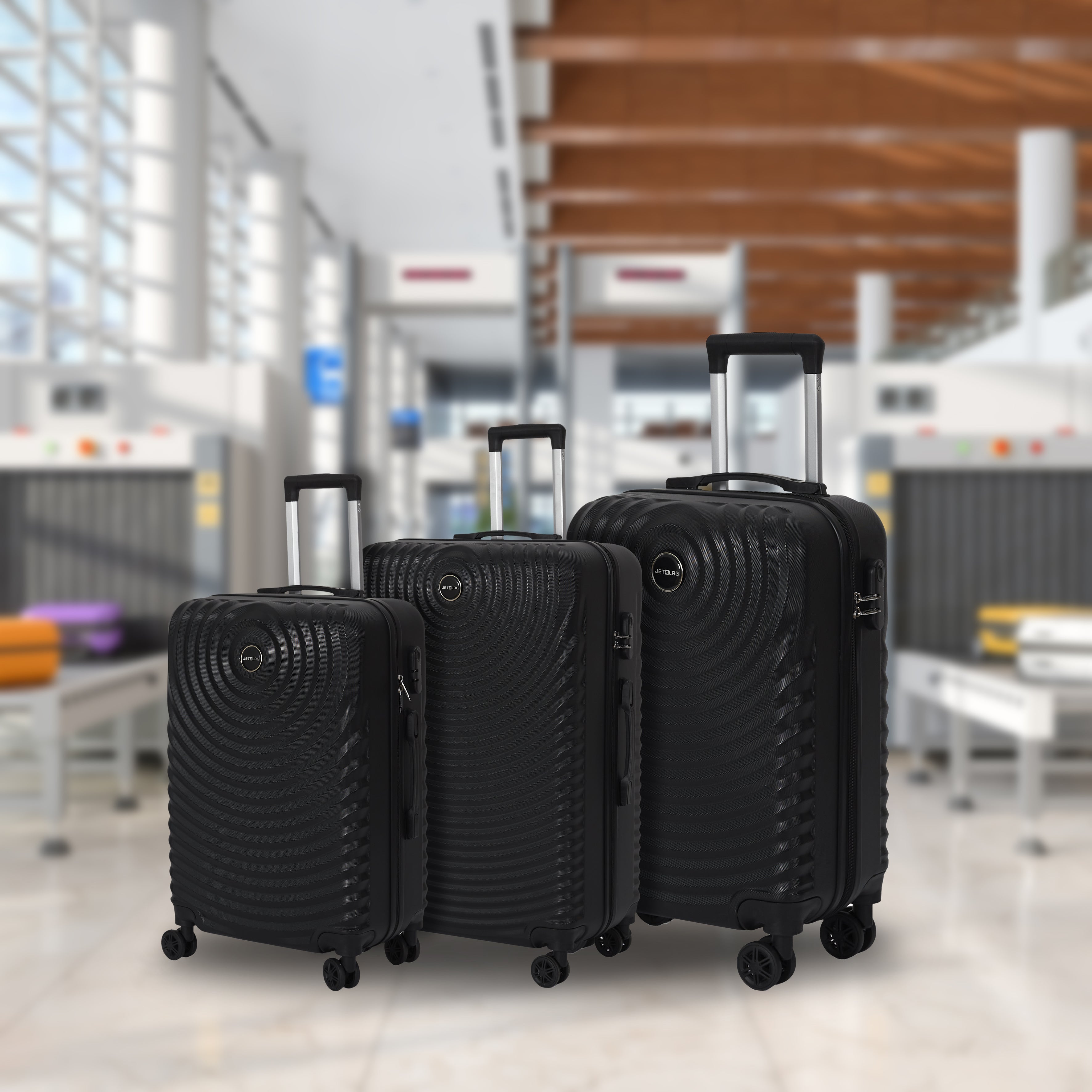 VALISE BARCELONE NOIR X3 39L 68L 95L