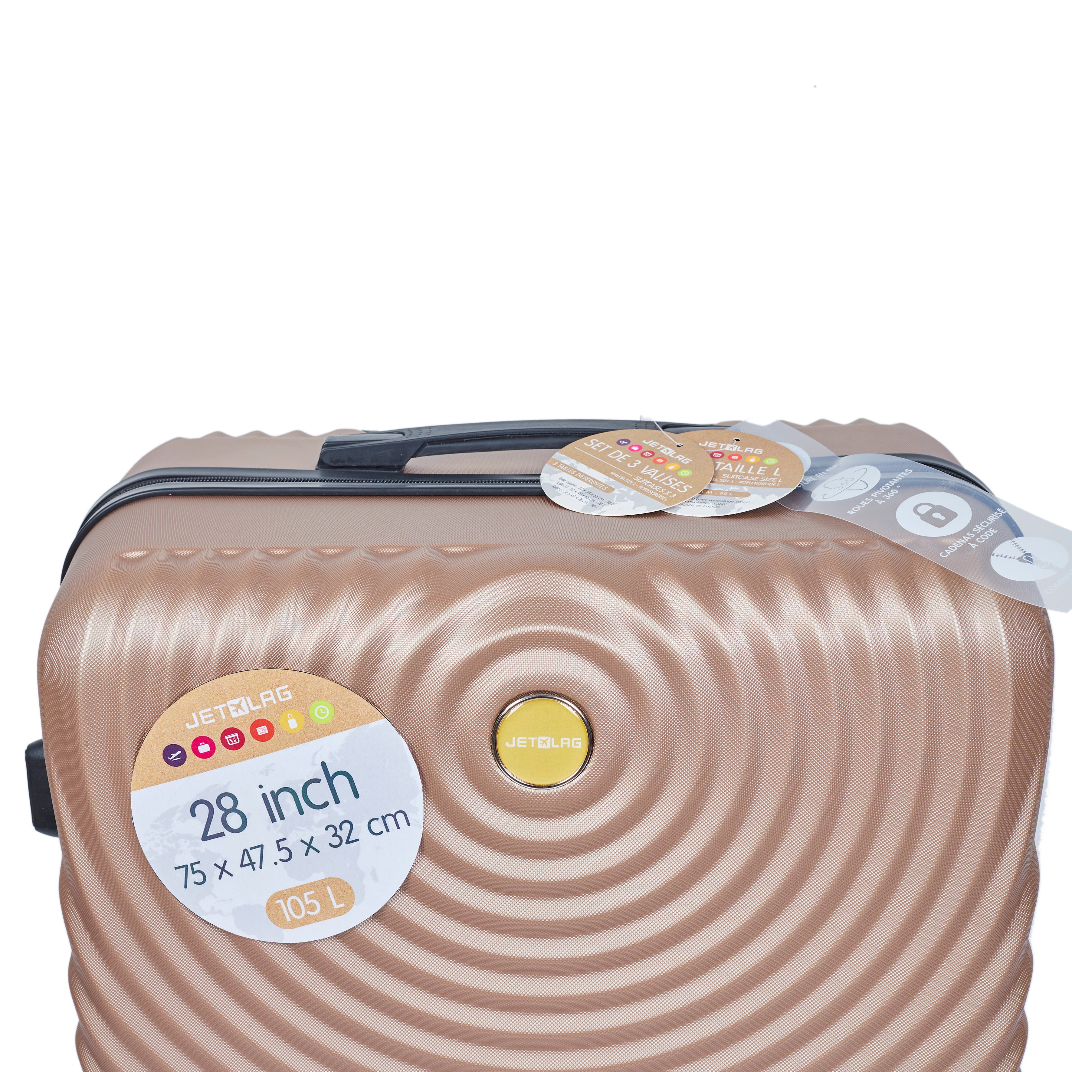 VALISE BARCELONE BEIGE X3 39L 68L 95L
