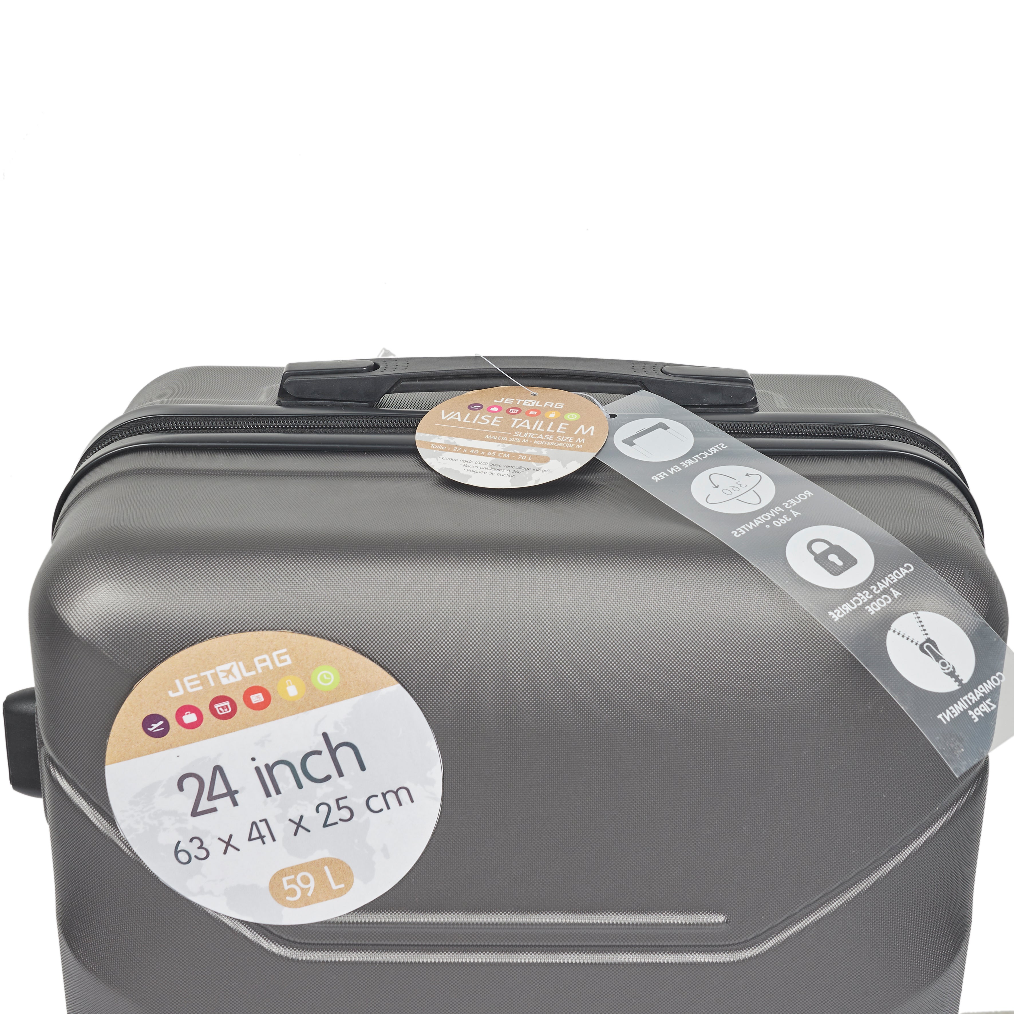VALISE LONDRES GRISE X3 36L 65L 103L