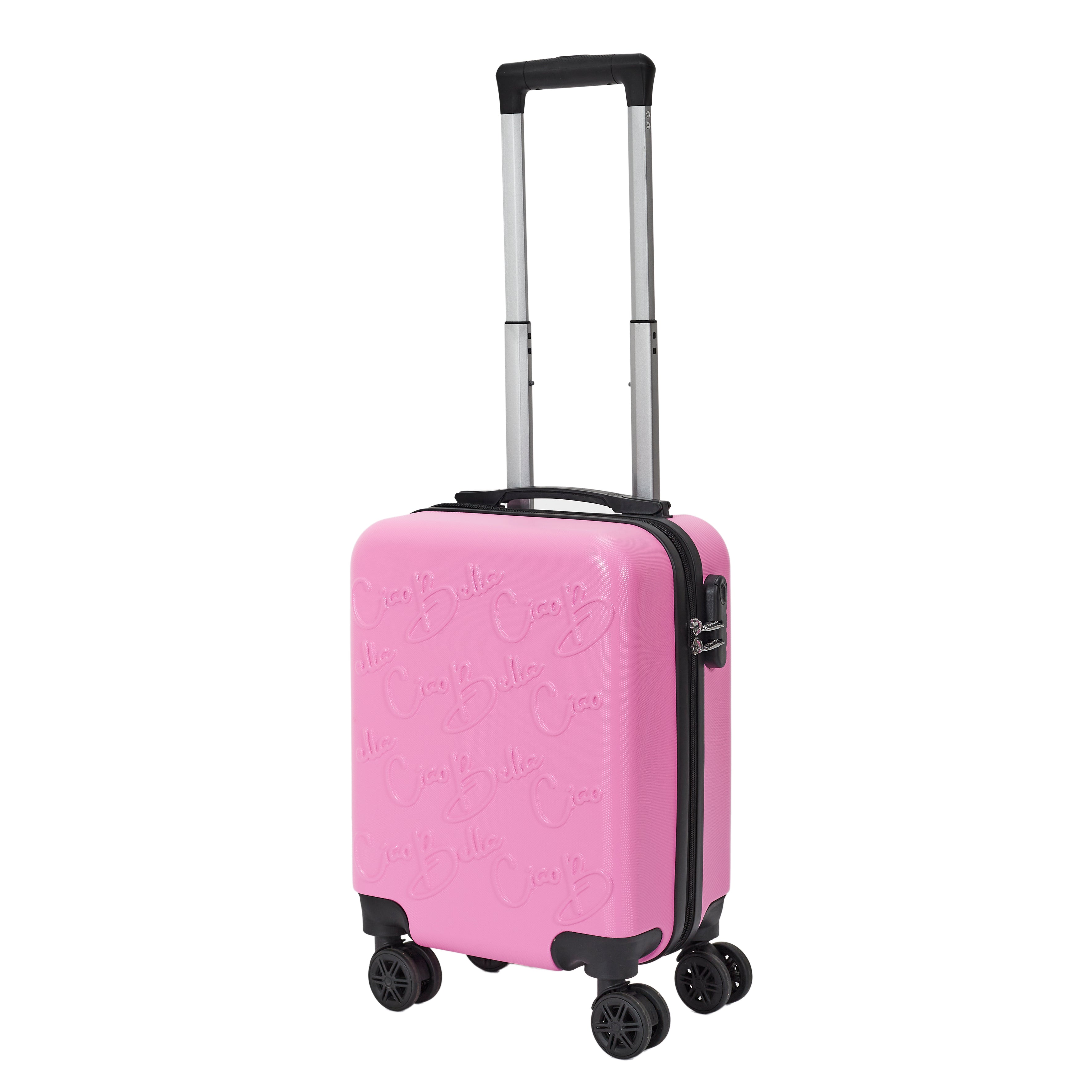 VALISE CABINE EMBOSSEES ROSE 29L
