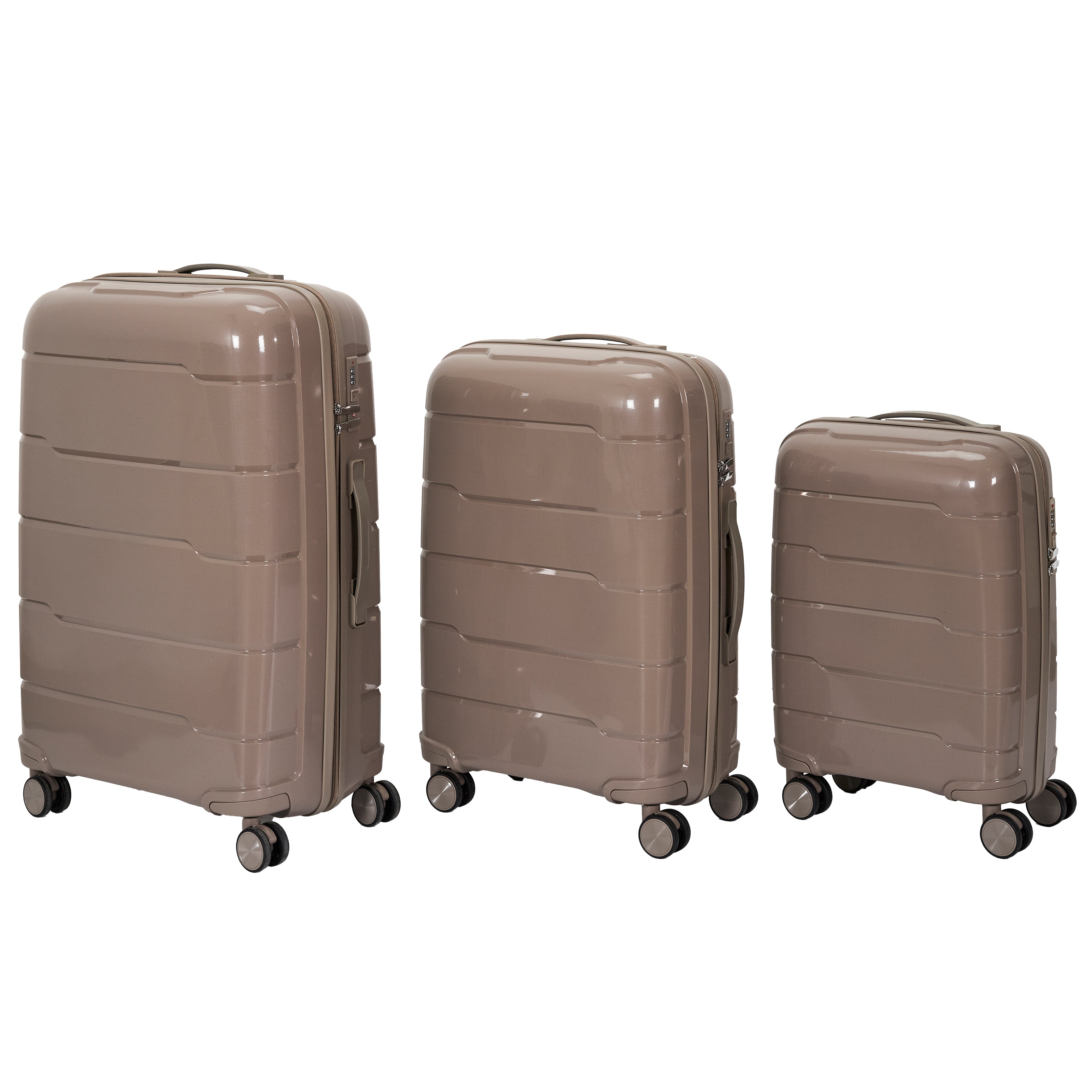 VALISE MADRID TAUPE X3 38L 71L 107L