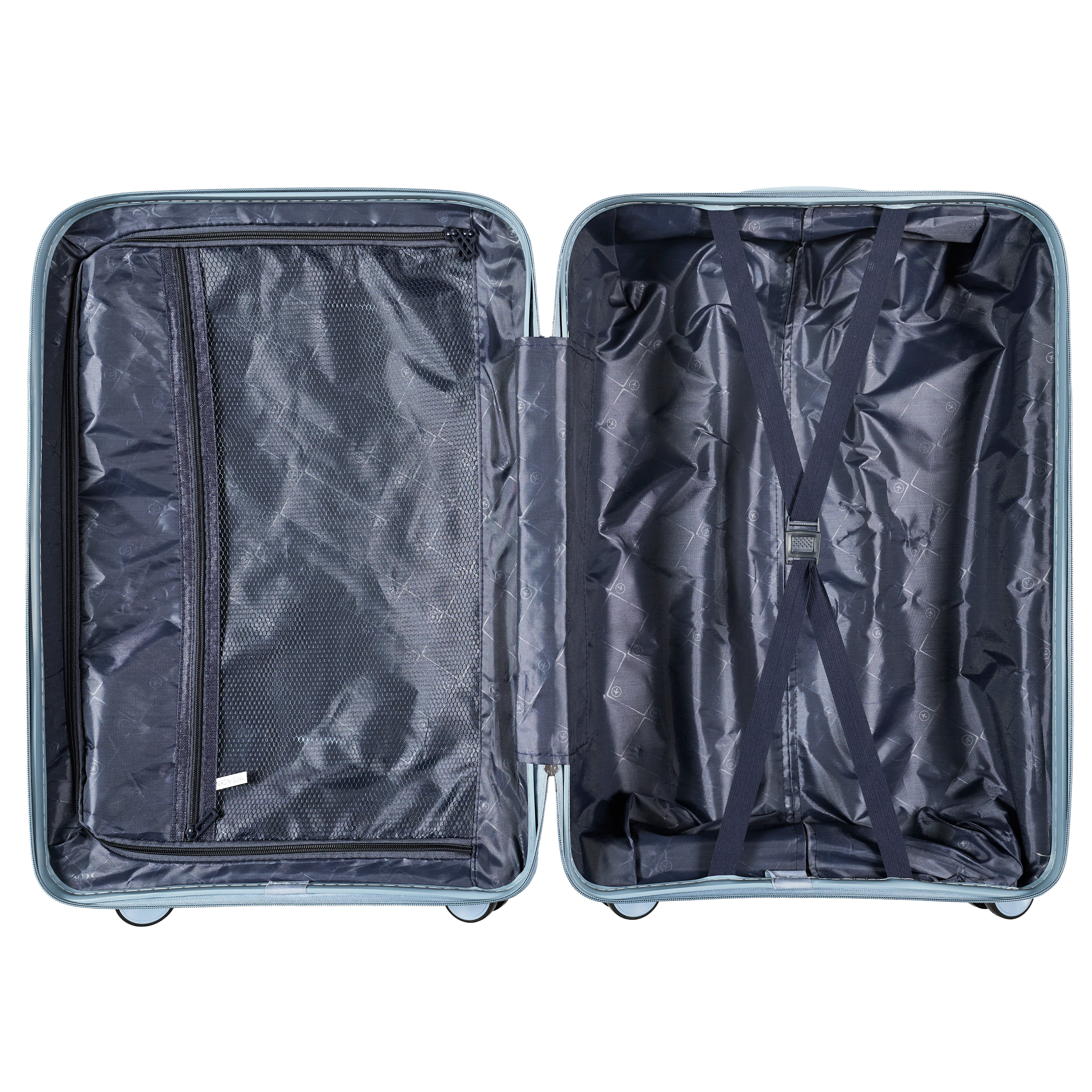 VALISE MADRID BLEU GRIS X3 38L 71L 107L