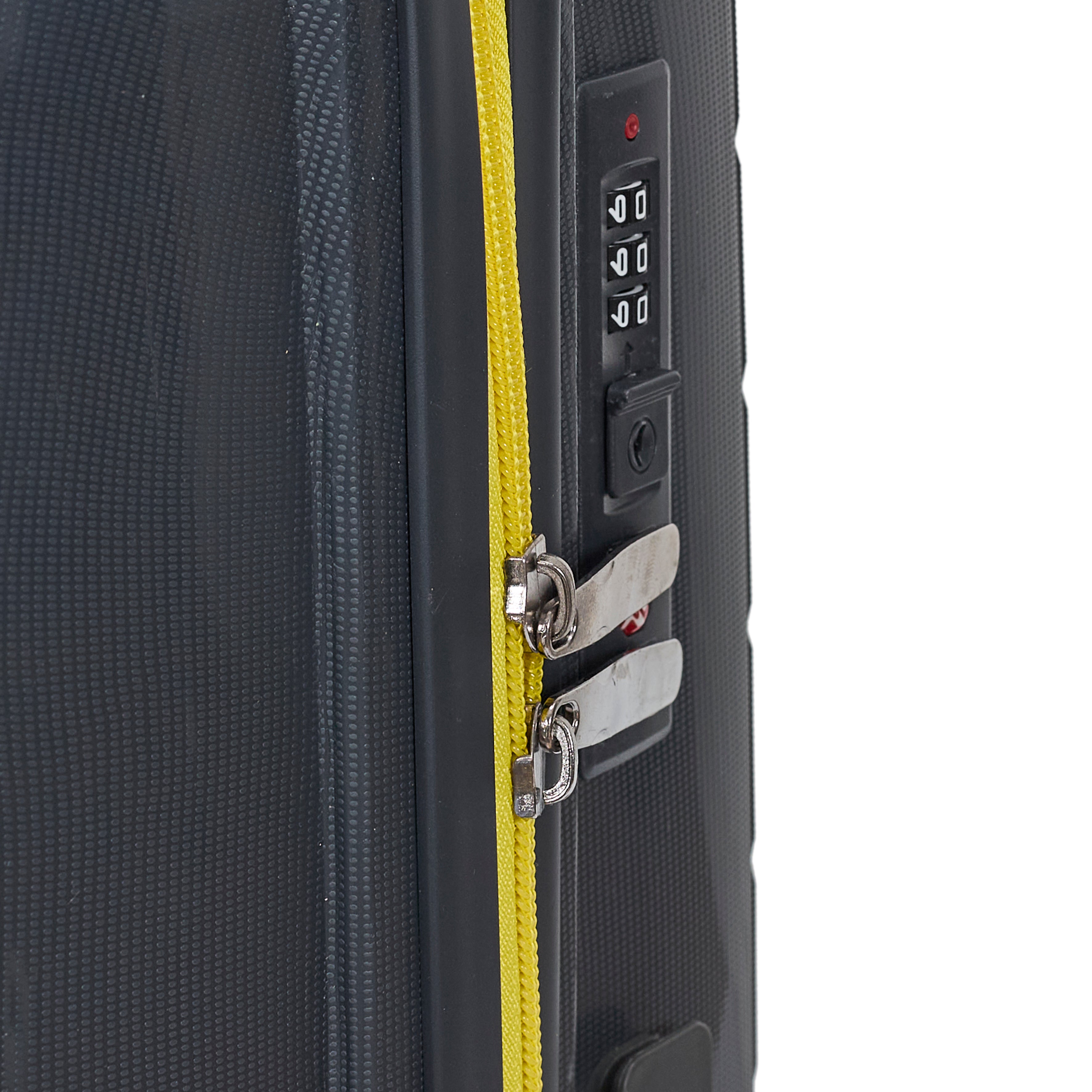 VALISE ROME GRIS ZIP JAUNE FLUO X3 36L 60L 86L