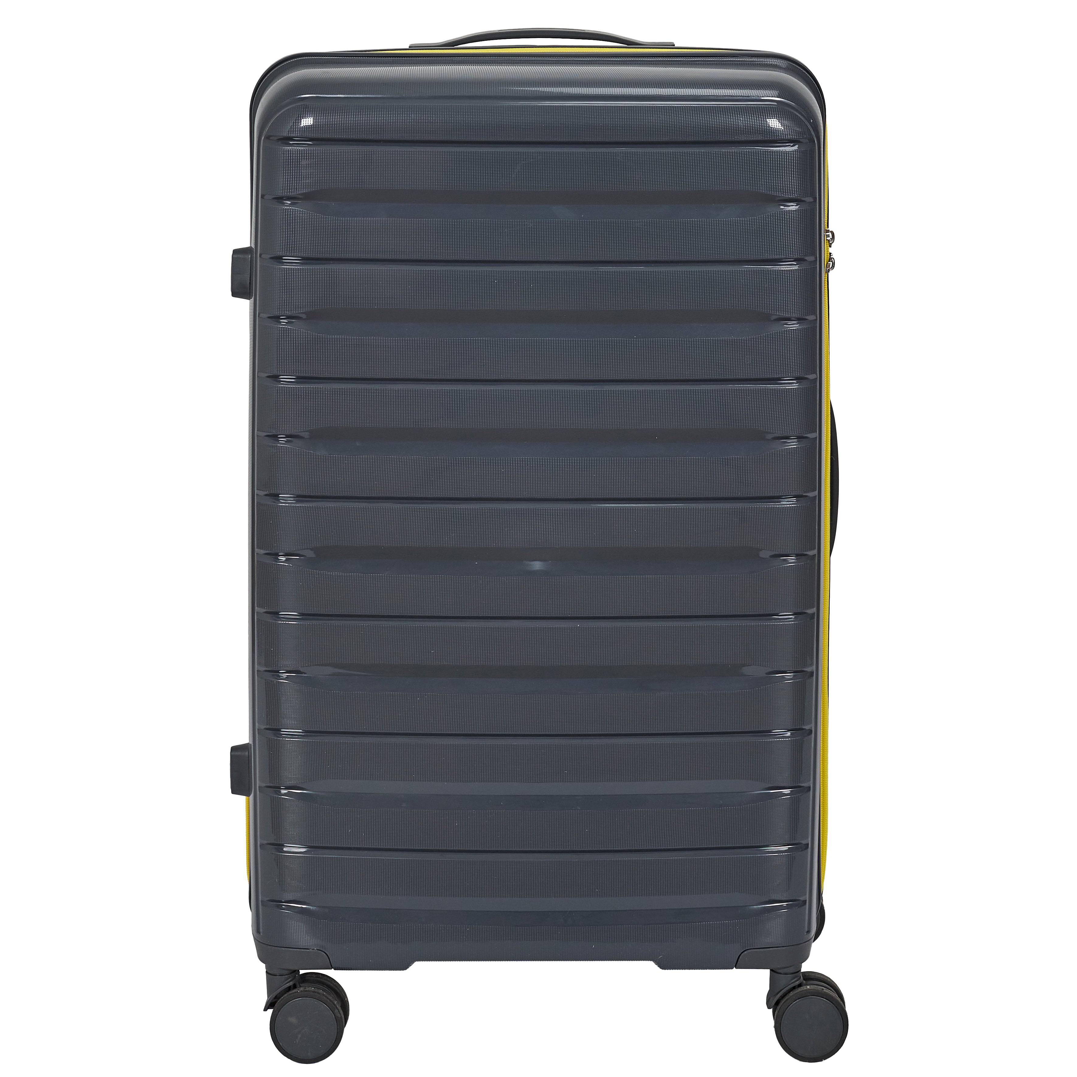 VALISE ROME GRIS ZIP JAUNE FLUO X3 36L 60L 86L