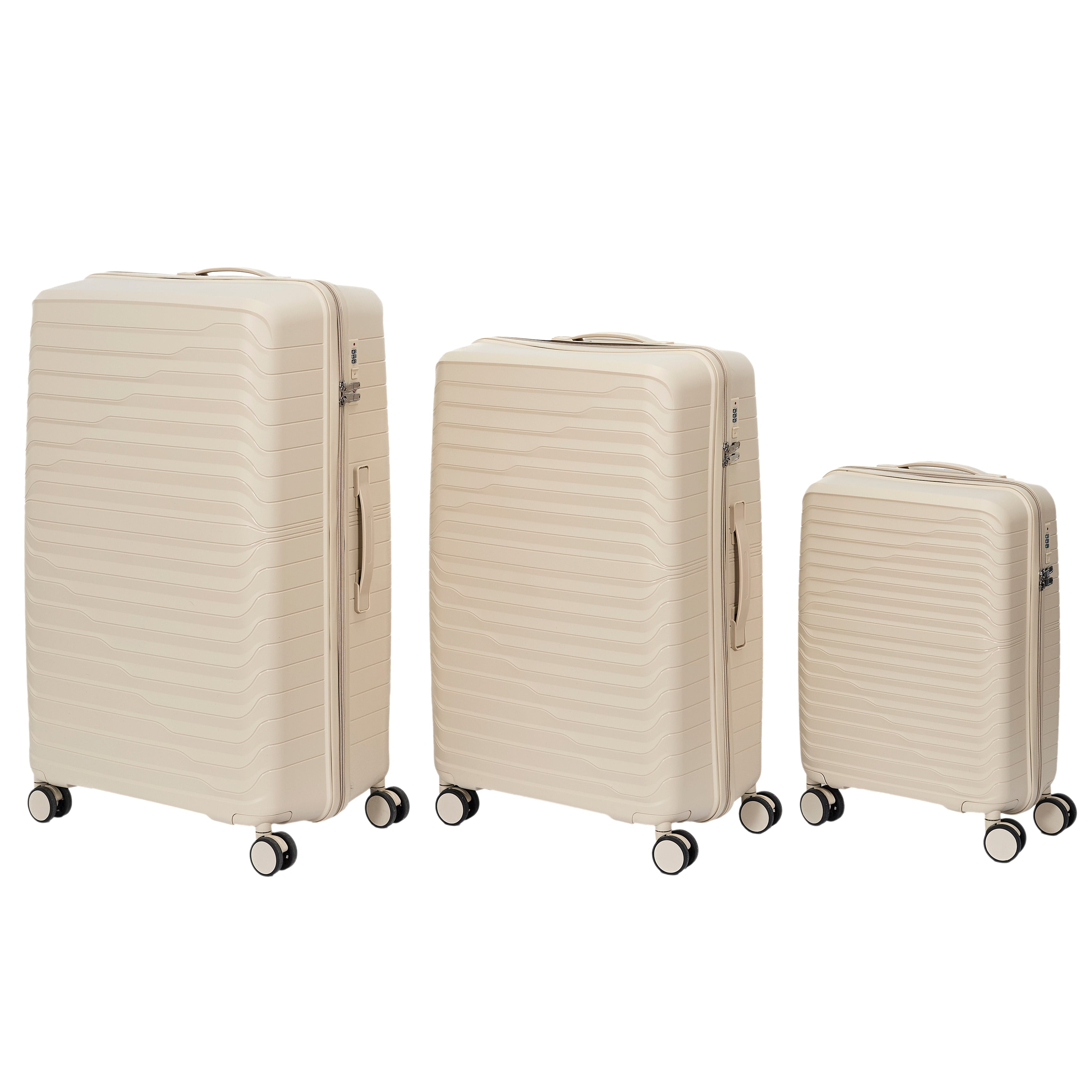 VALISE DUBAI BEIGE X3 39L 100L 140L