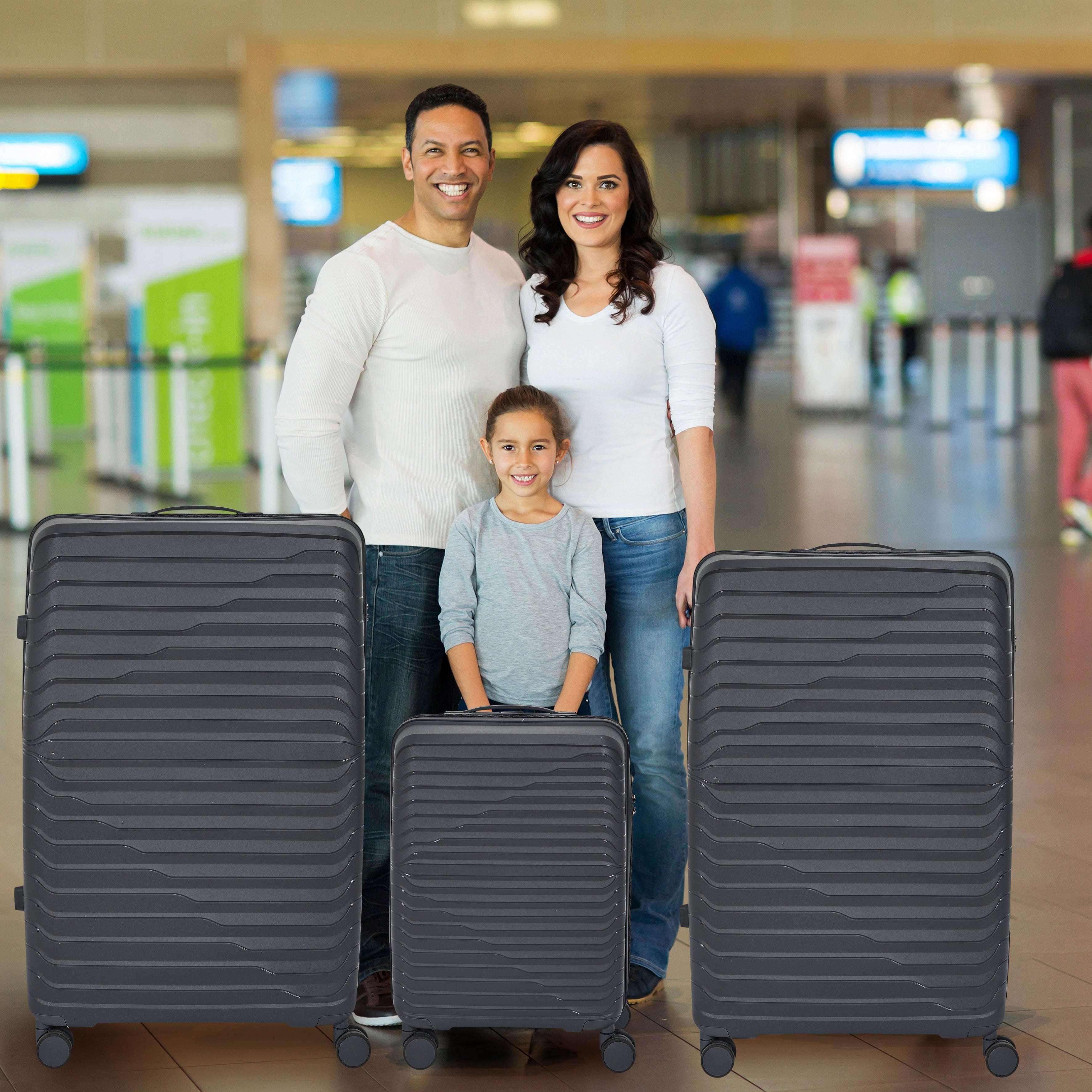 VALISE DUBAI NOIR X3 39L 100L 140L