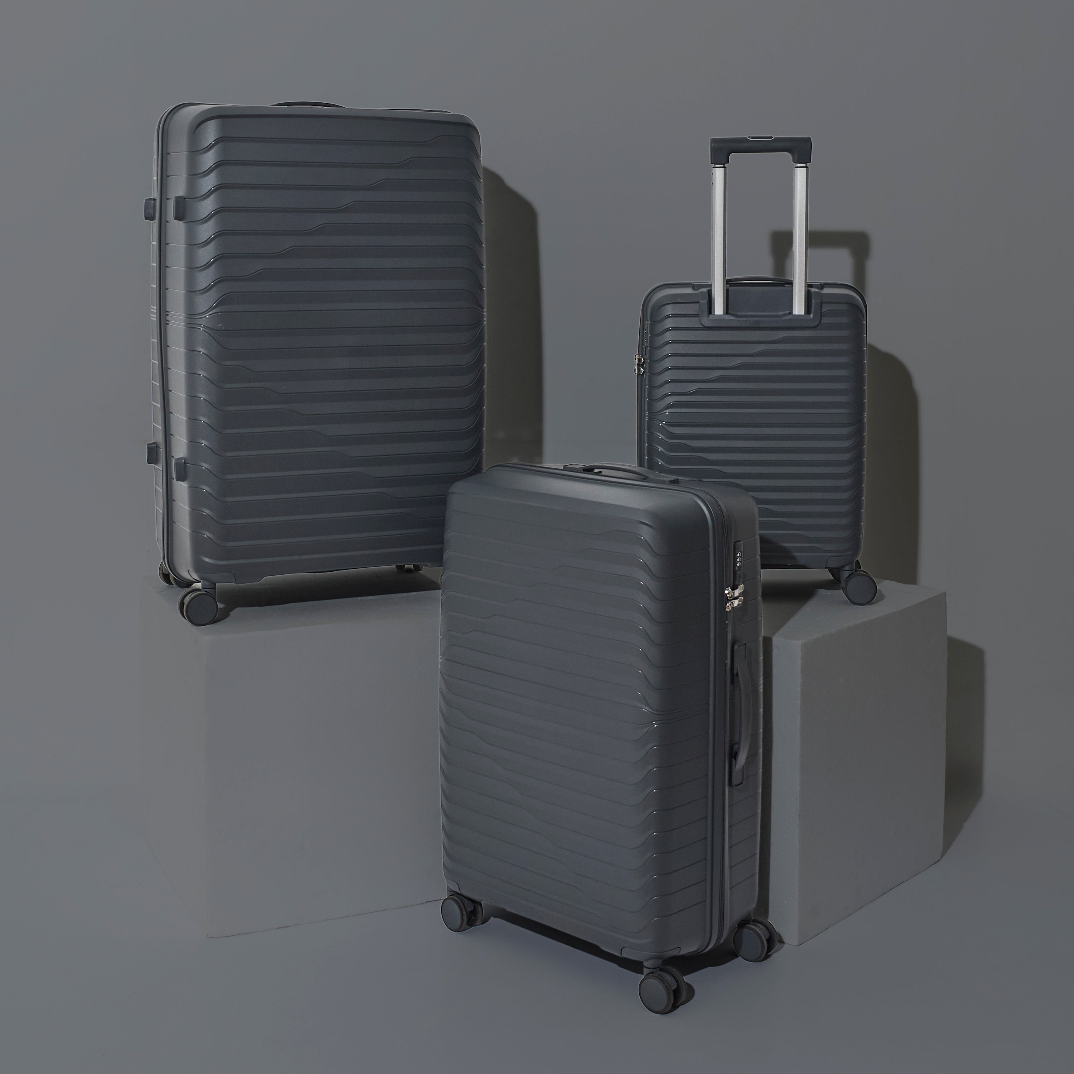 VALISE DUBAI NOIR X3 39L 100L 140L