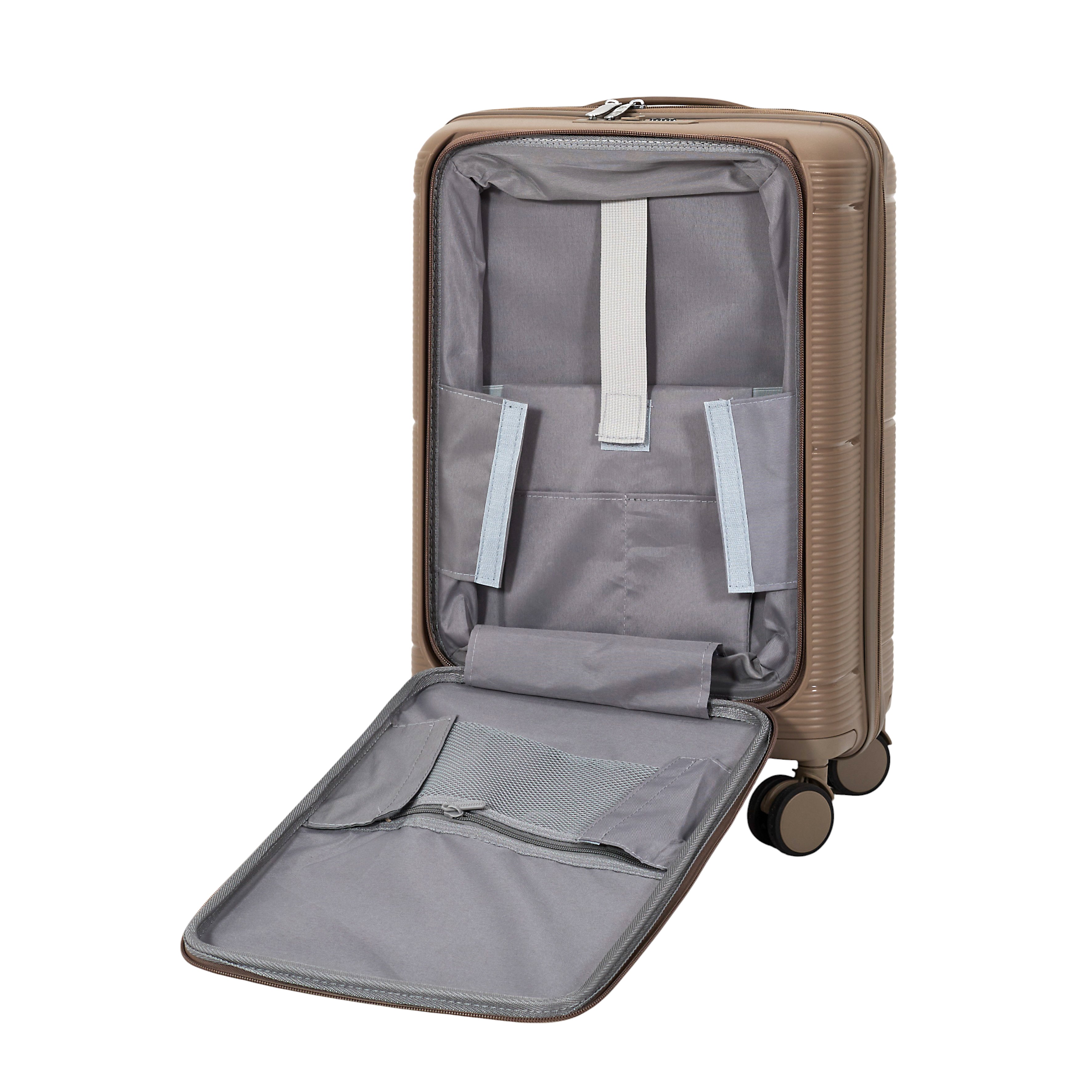 VALISE CABINE BEIGE OUVERTURE FRONTALE SYDNEY