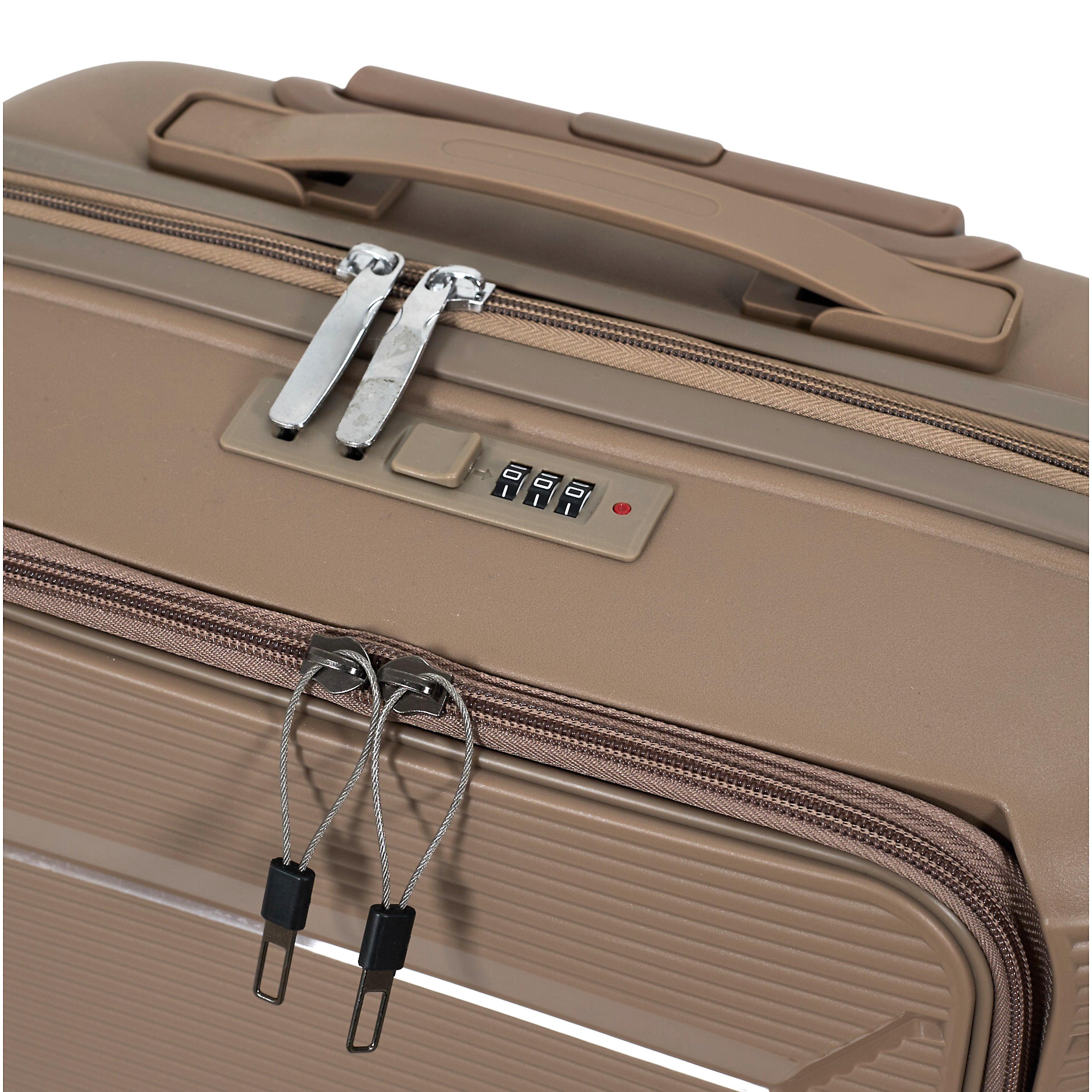 VALISE CABINE BEIGE OUVERTURE FRONTALE SYDNEY