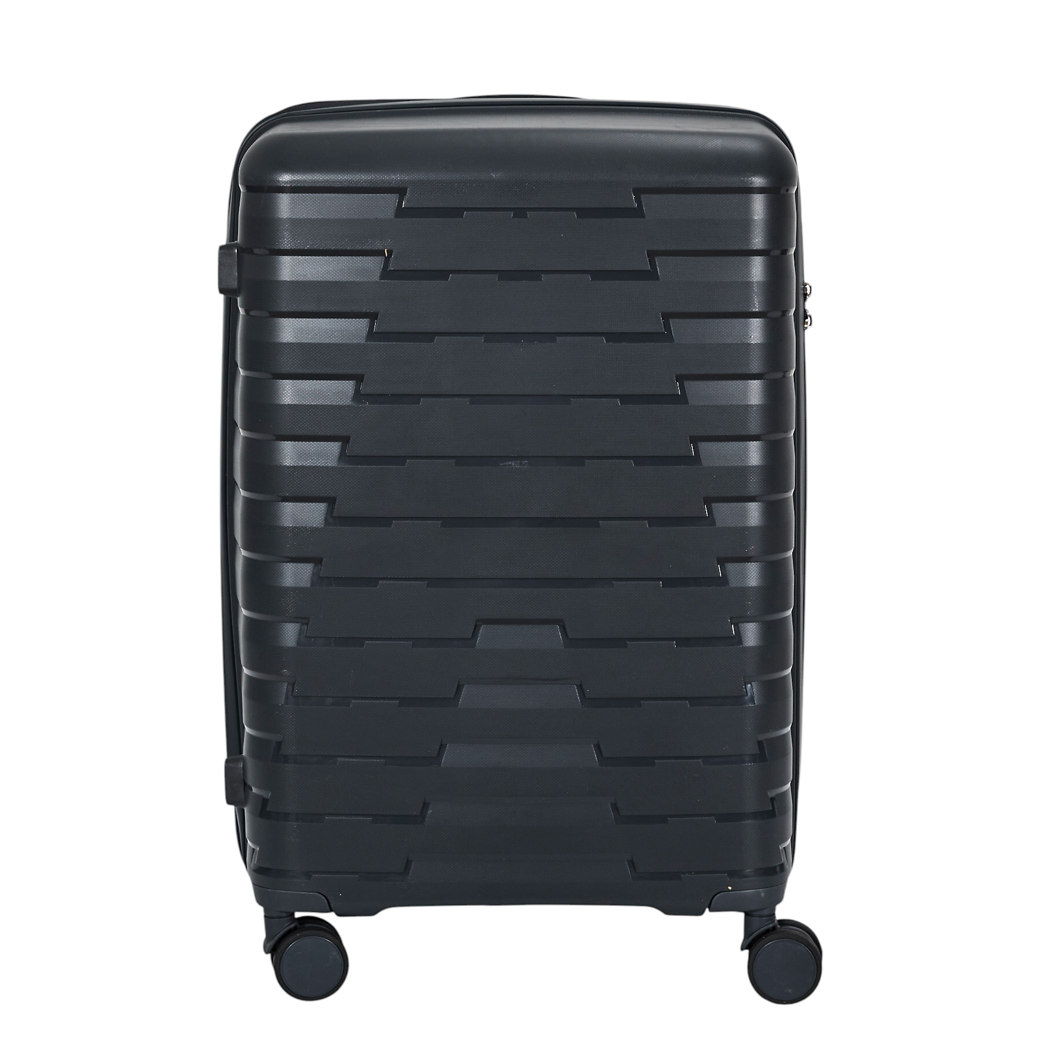 SET 4 VALISE GRIS CABINE ROUES AMOVIBLES NAPLES