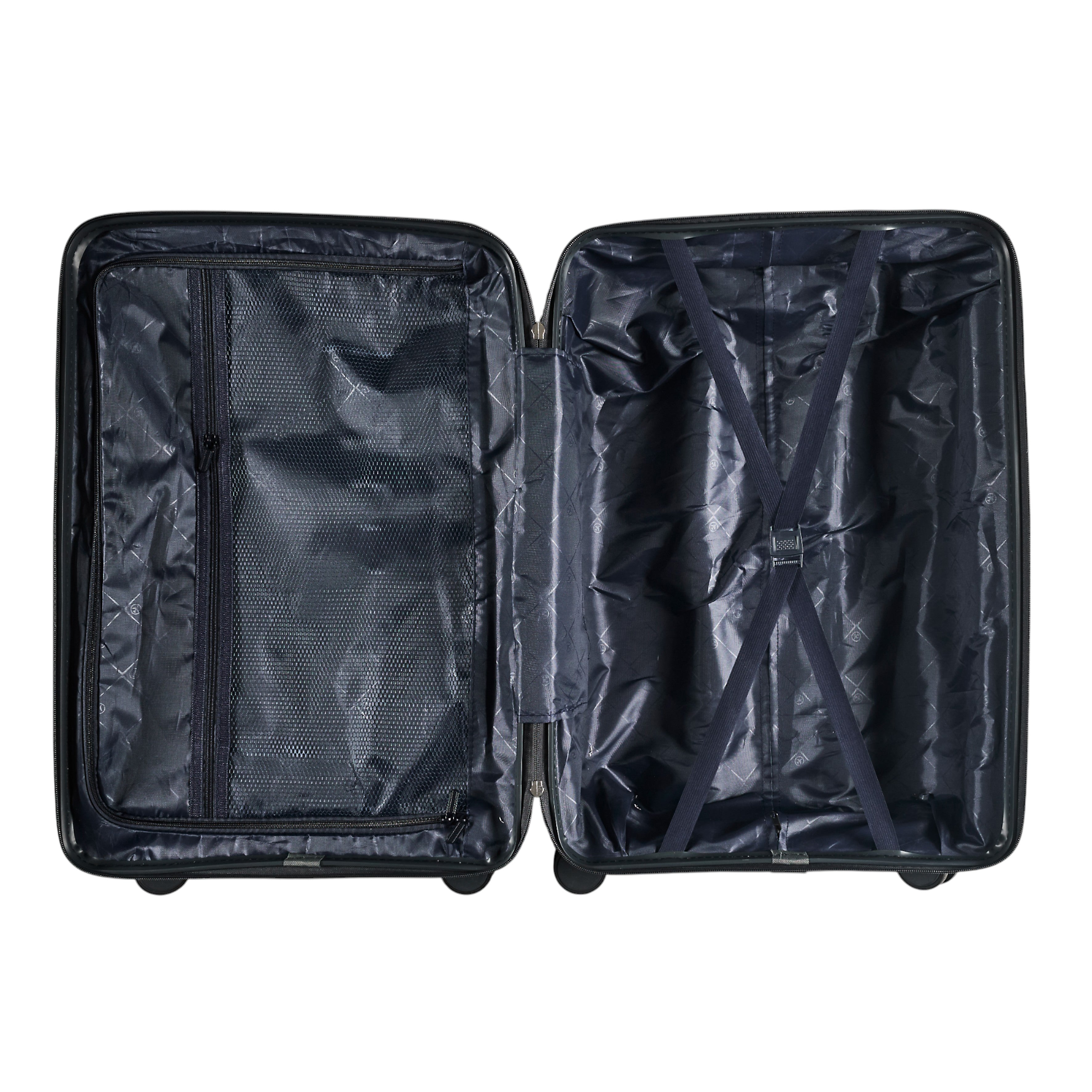 SET 4 VALISE GRIS CABINE ROUES AMOVIBLES NAPLES
