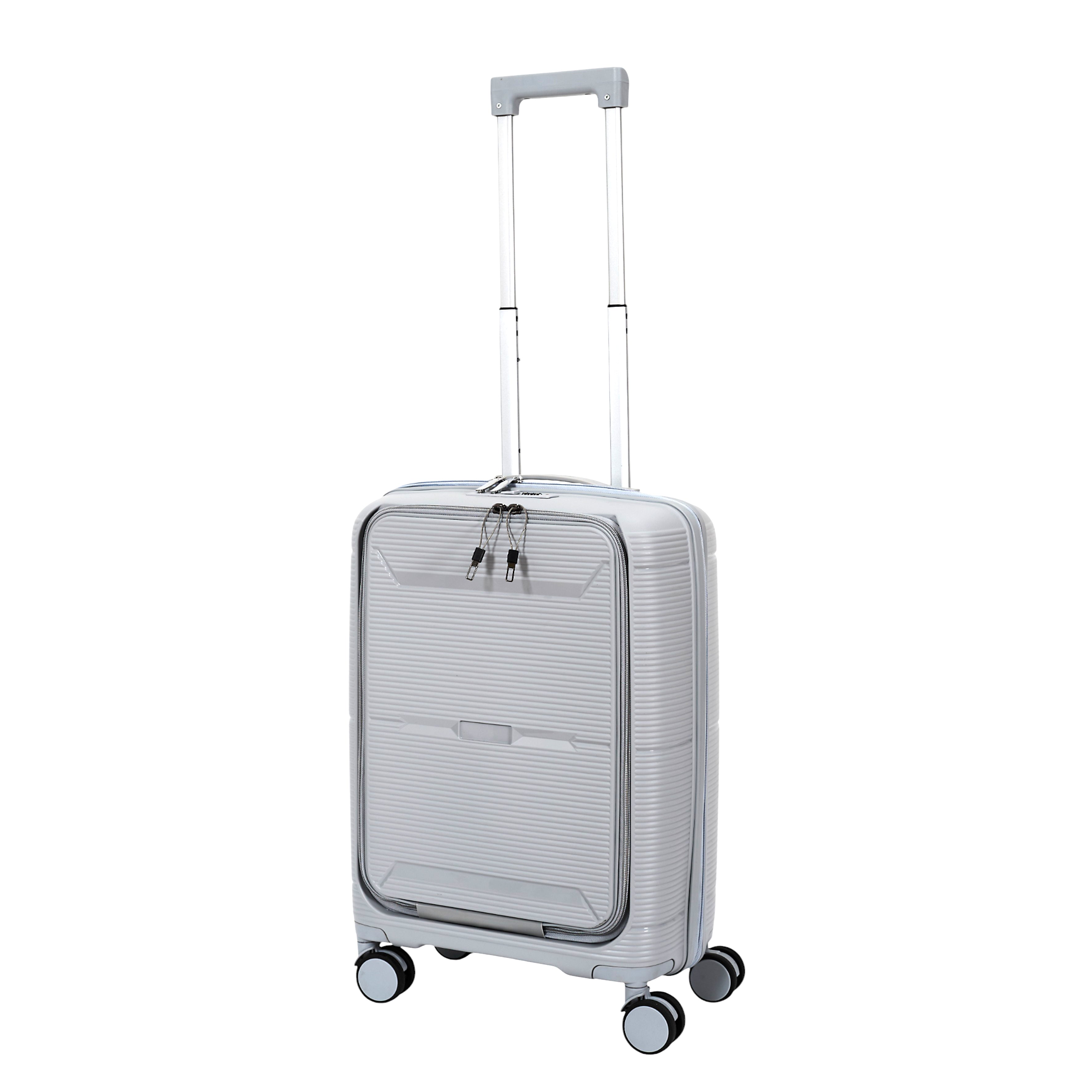 SET 3 VALISES GRISE OUVERTURE FRONTALE SYDNEY