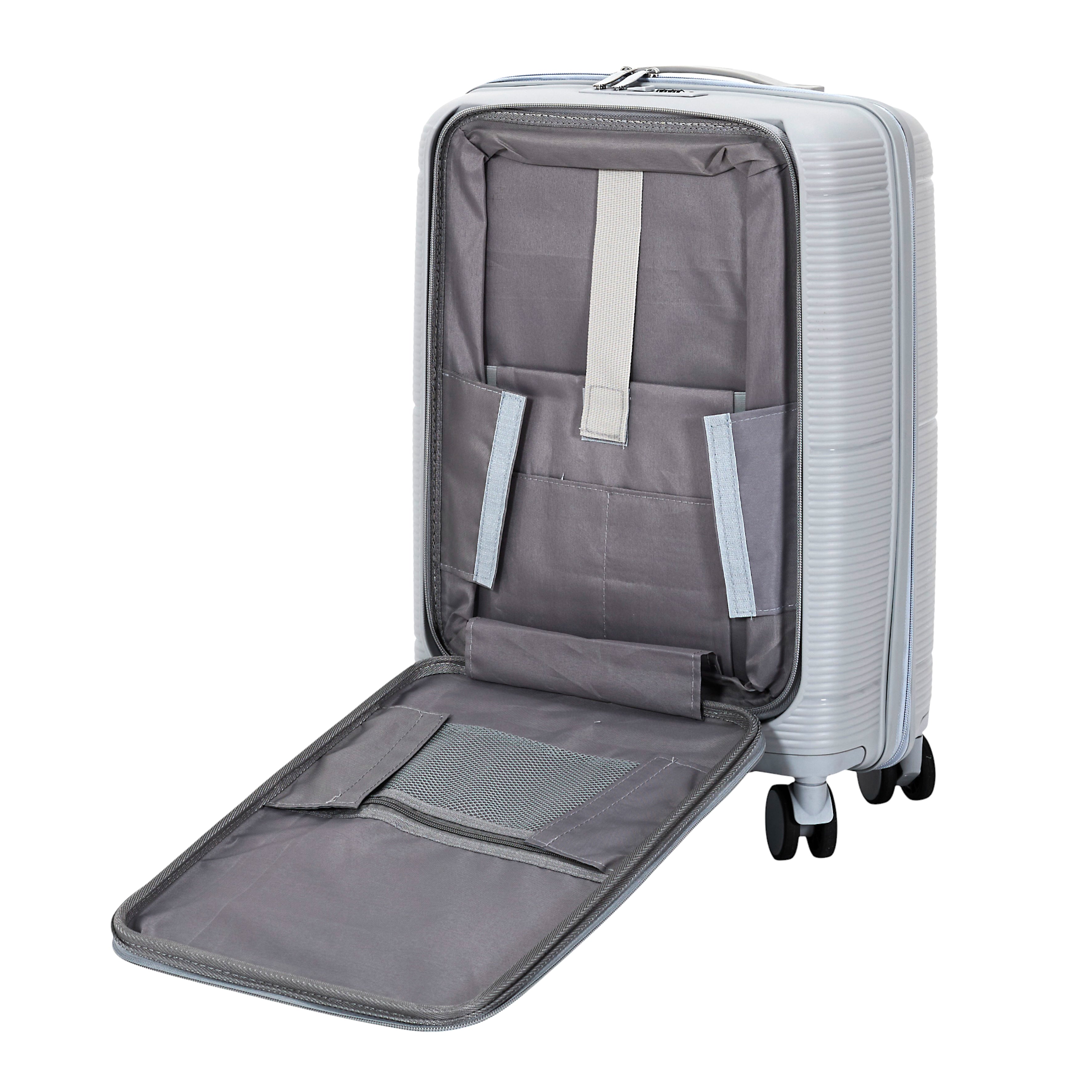 SET 3 VALISES GRISE OUVERTURE FRONTALE SYDNEY