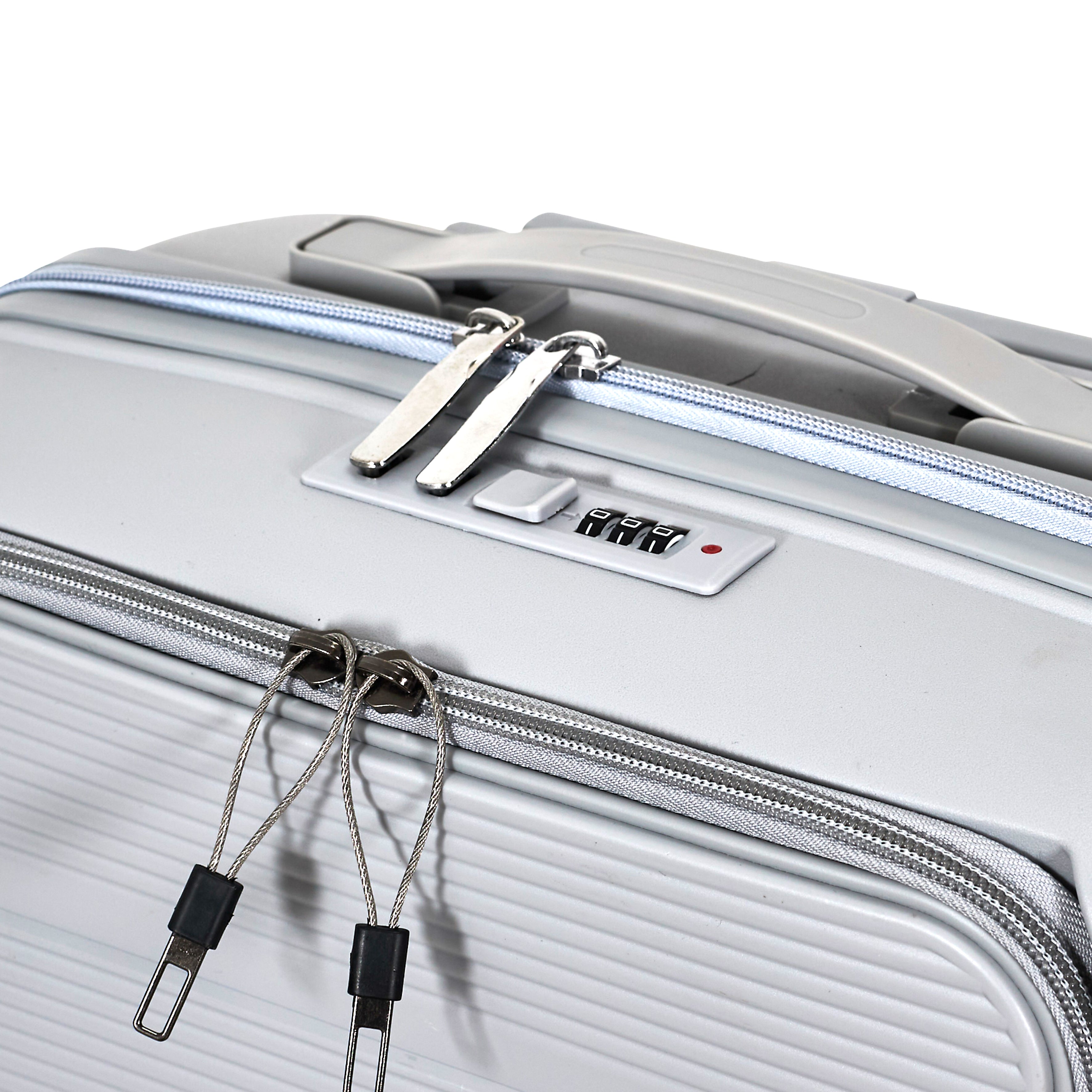 SET 3 VALISES GRISE OUVERTURE FRONTALE SYDNEY