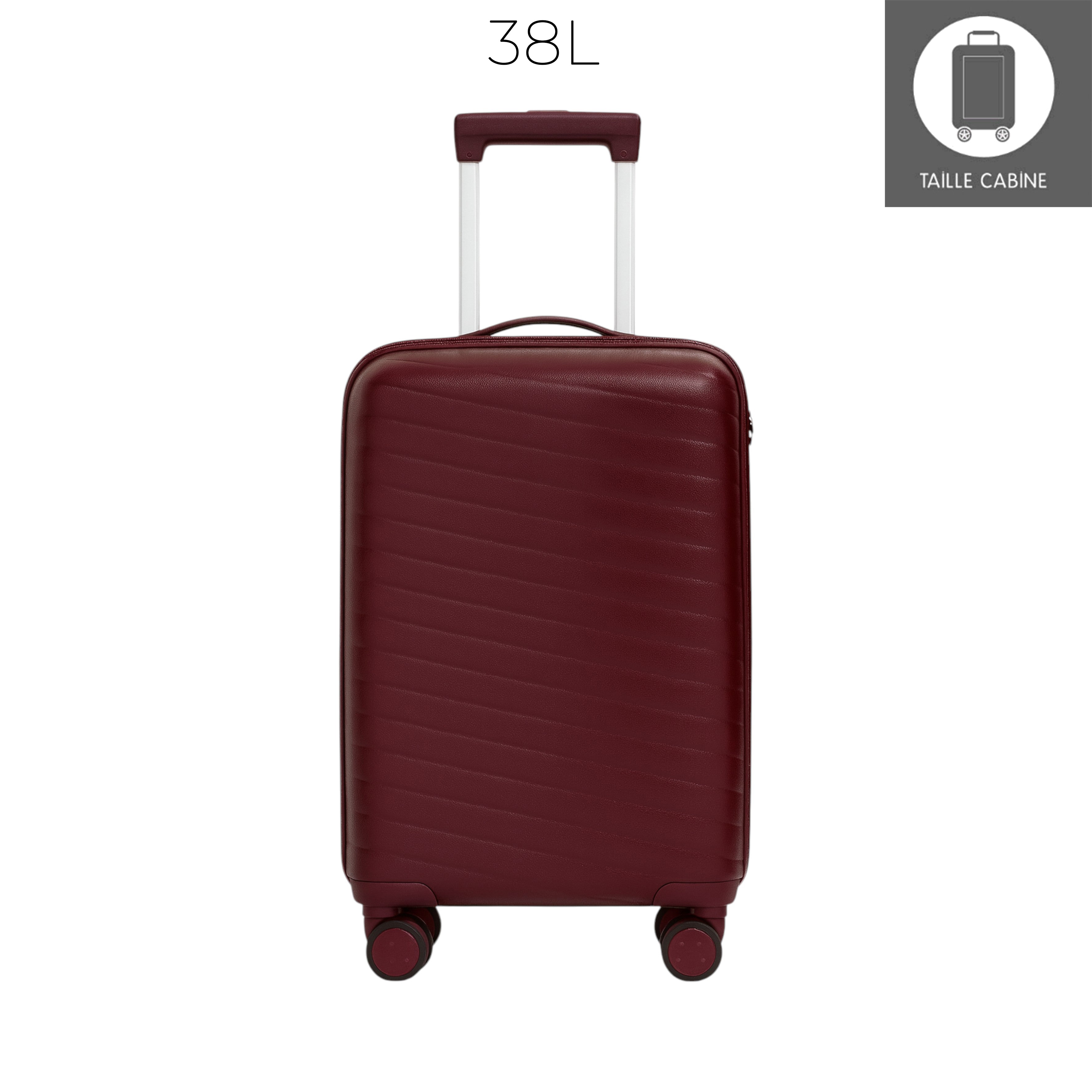 VALISE CABINE DENVER BORDEAUX 38L