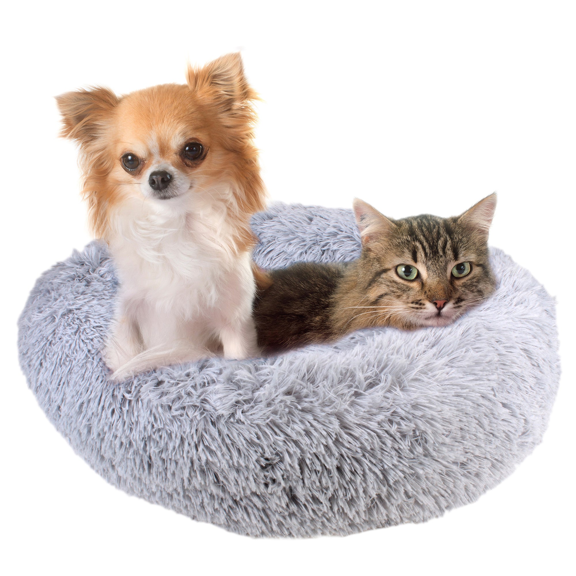 COUSSIN LIT APAISANT CHAT GRIS 60CM