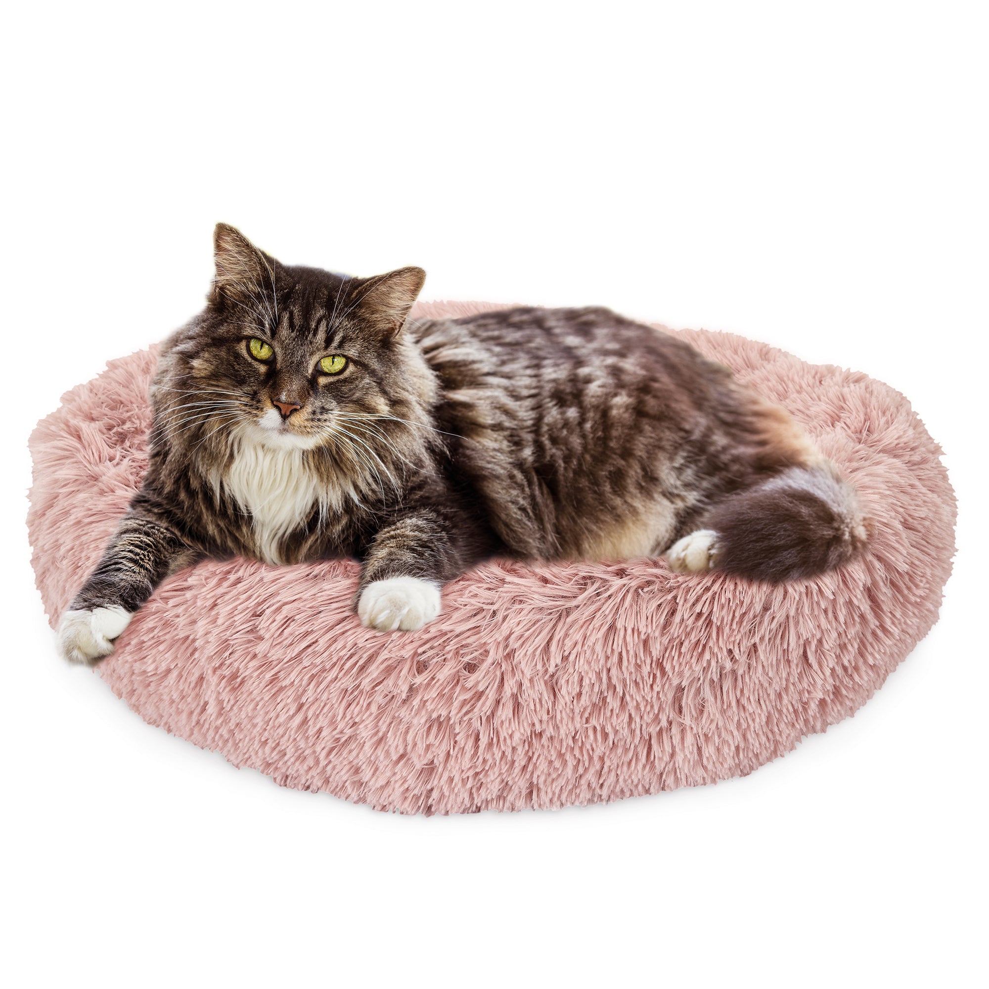 COUSSIN LIT APAISANT CHAT ROSE 60CM