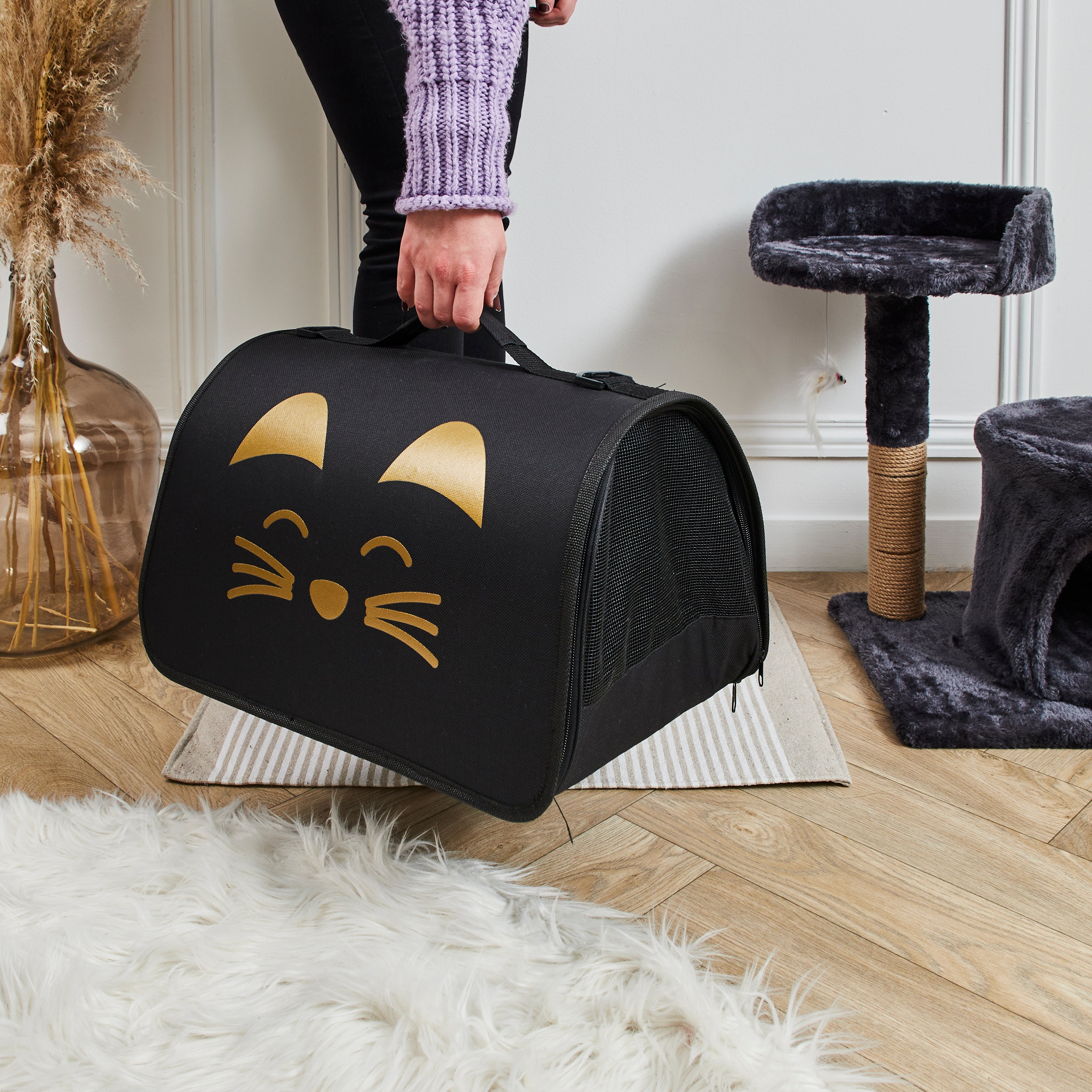 SAC DE TRANSPORT POUR ANIMAUX 40X24X21CM