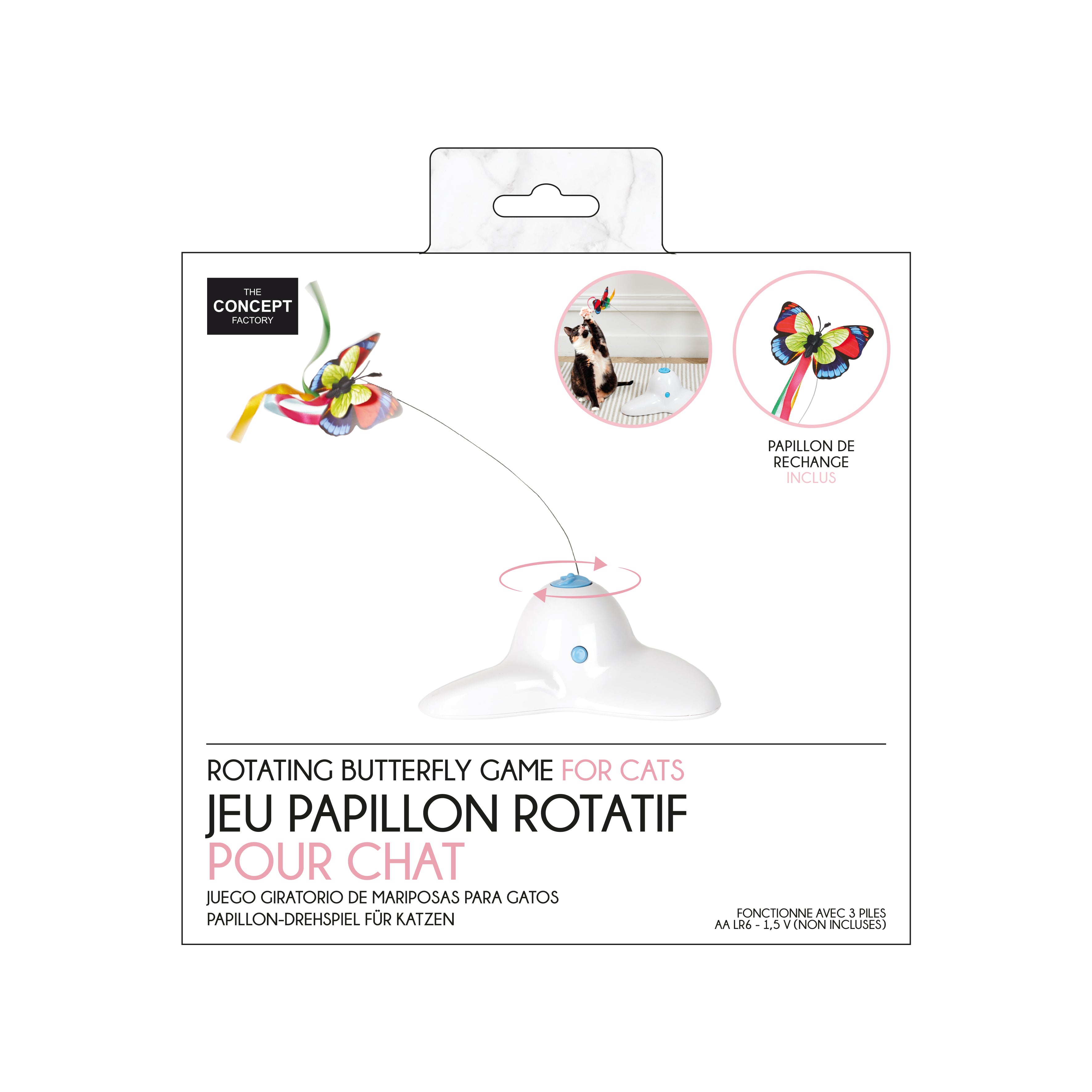 JEU PAPILLON INTERACTIF POUR CHAT