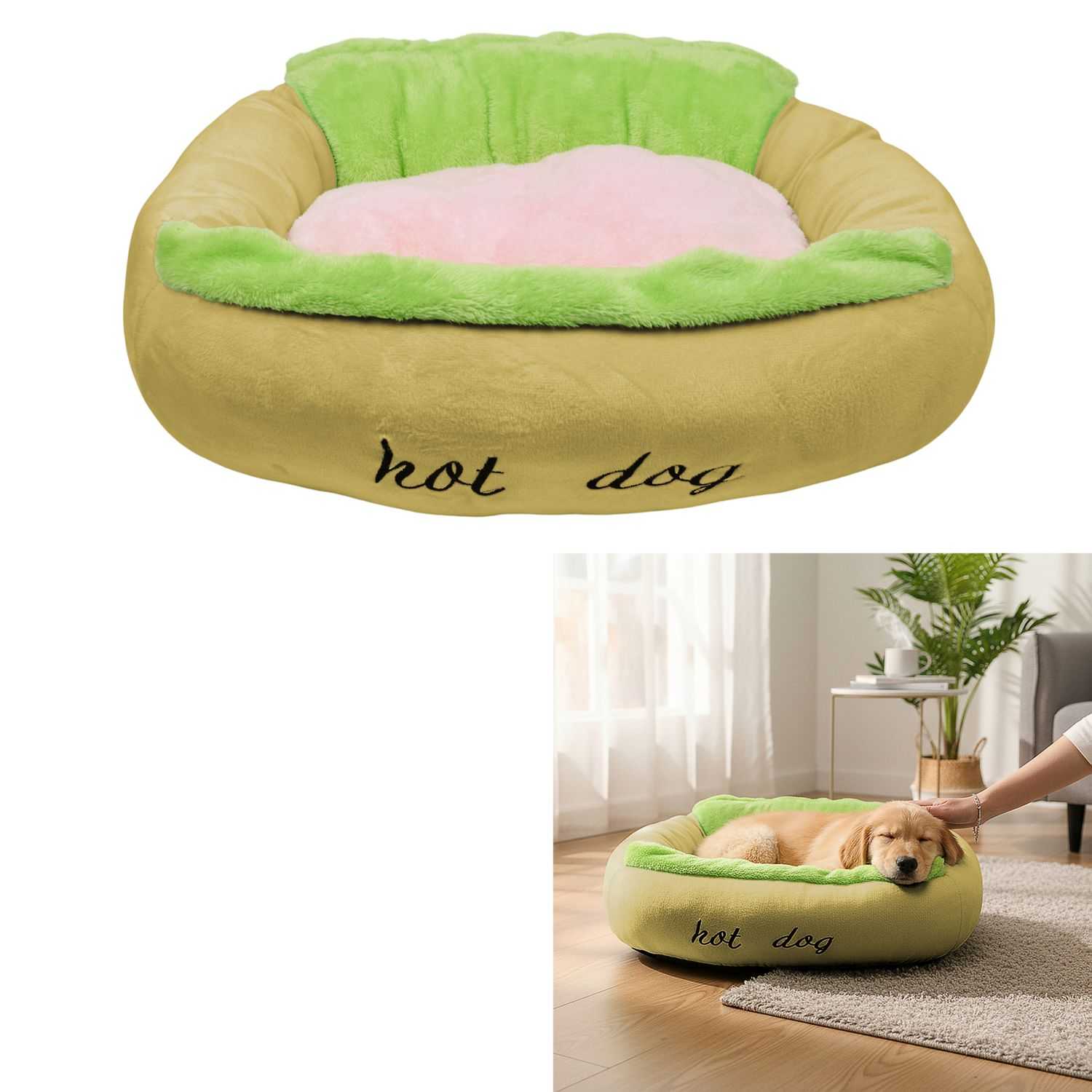 COUSSIN LIT ANIMAUX HOT DOG